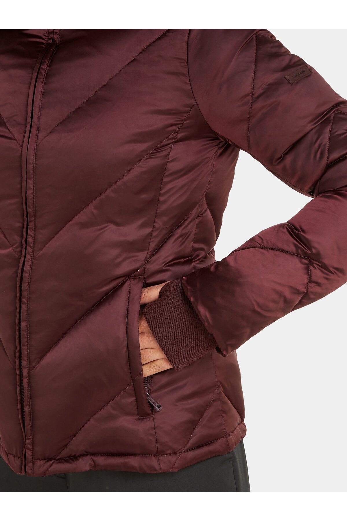 Calvin klein clearance burgundy coat