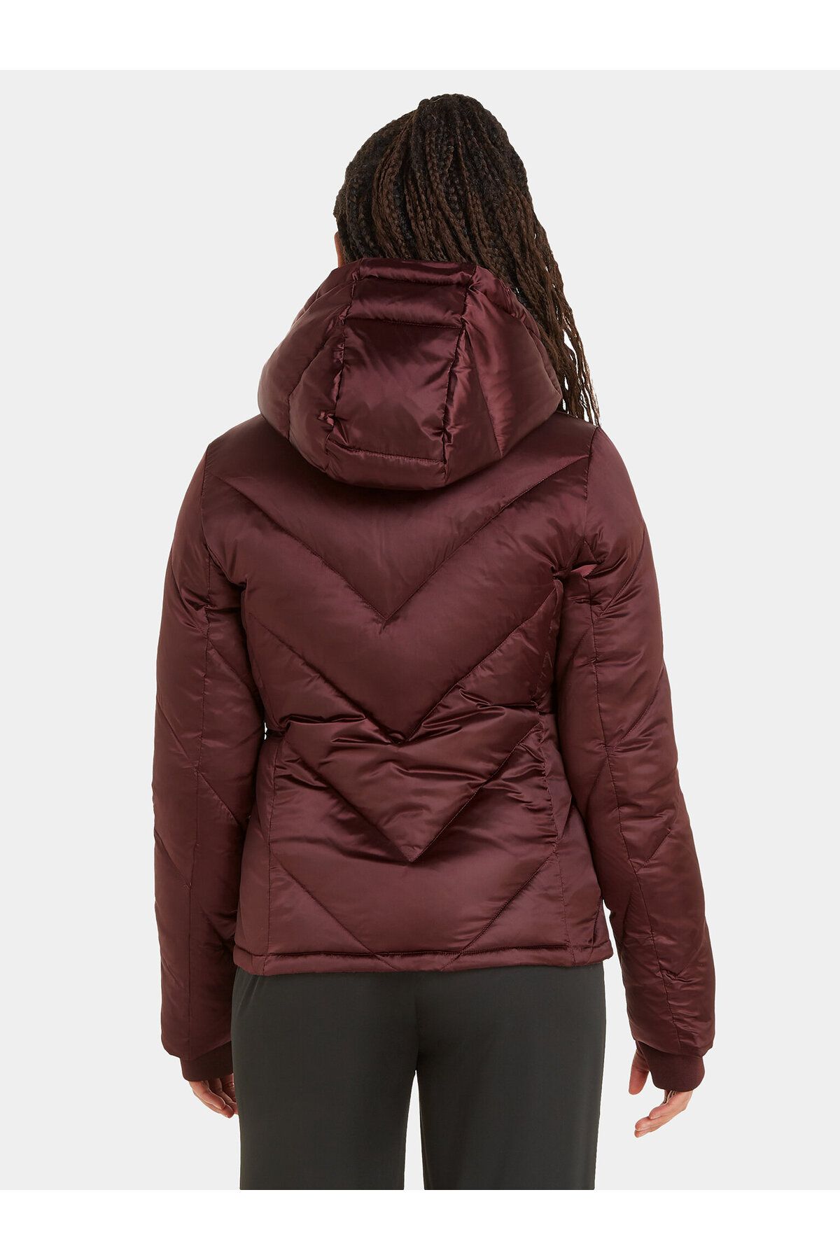 Calvin Klein Winter Jacket Burgundy Relaxed fit Trendyol
