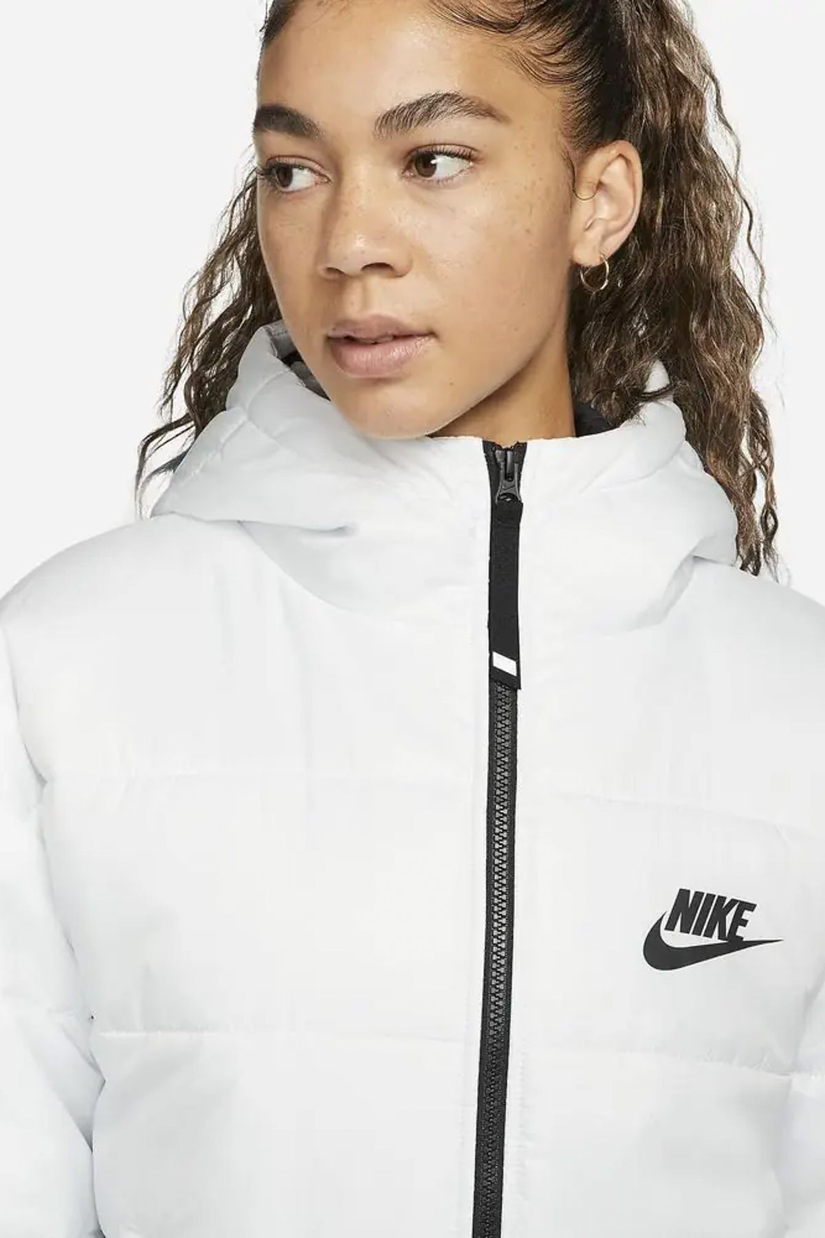 Nike white coat sales