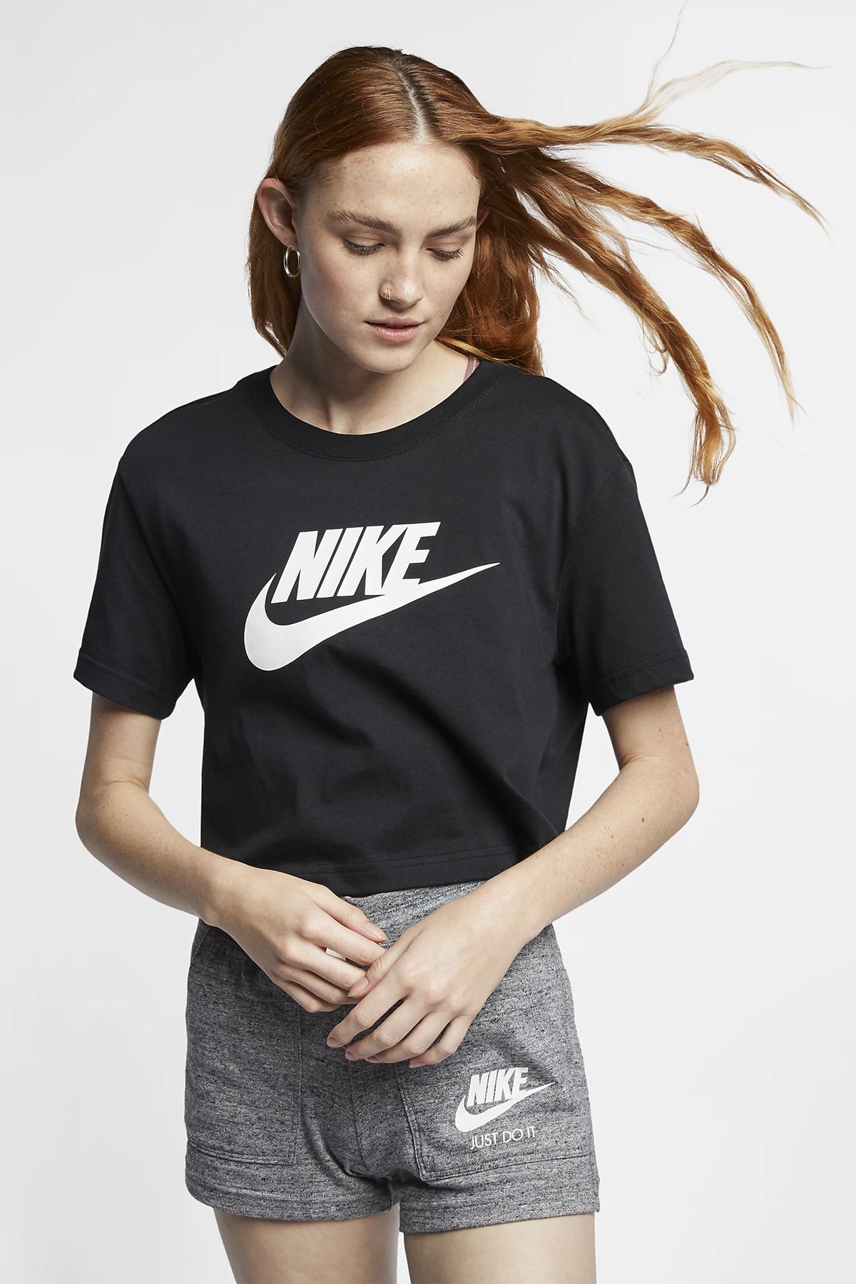 Womens black nike shirt shop
