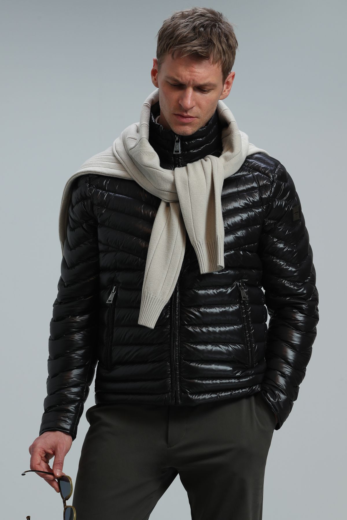 Lufian Luc Goose Feather Men s Coat Black Trendyol