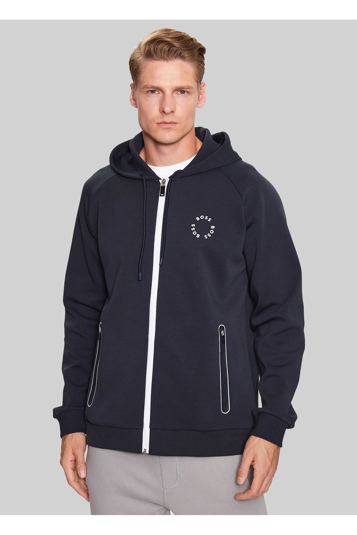 Boss hooded sweatshirt discount