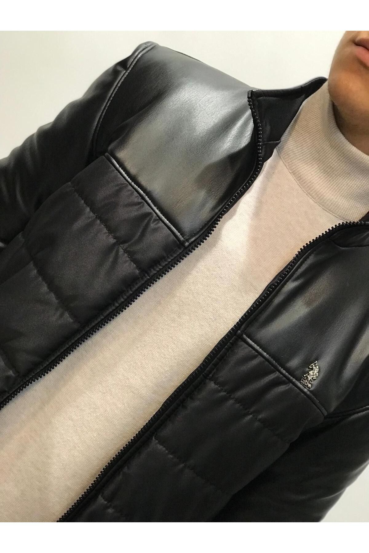 Us polo assn leather jacket best sale
