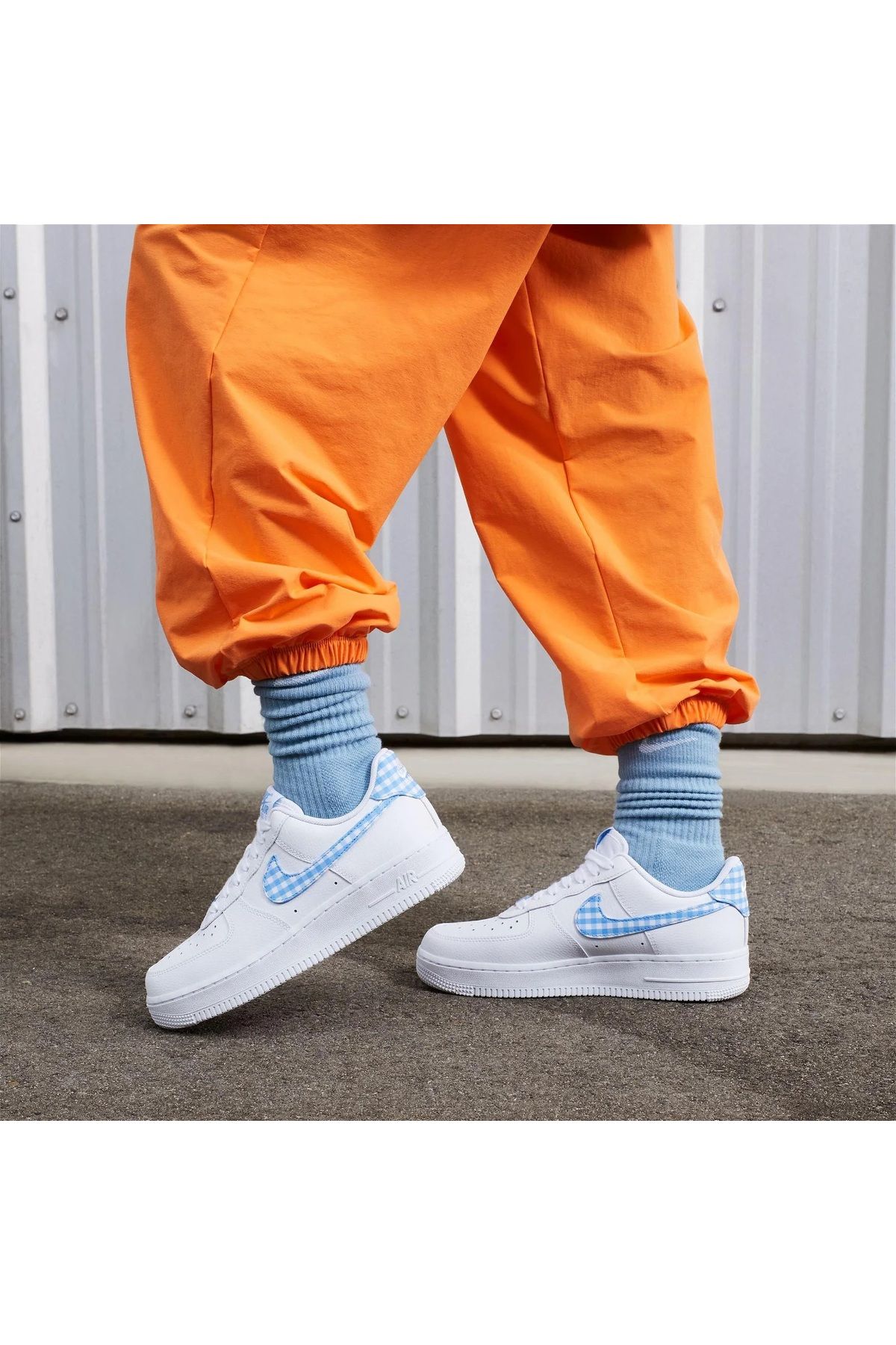 Nike Air Force 1 07 Plaid Detail Women s Sports Shoes Trendyol