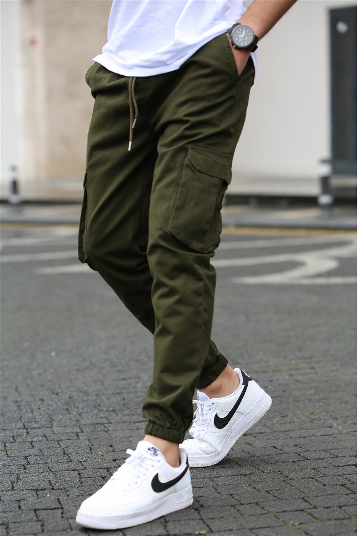 Green khaki trousers shop mens