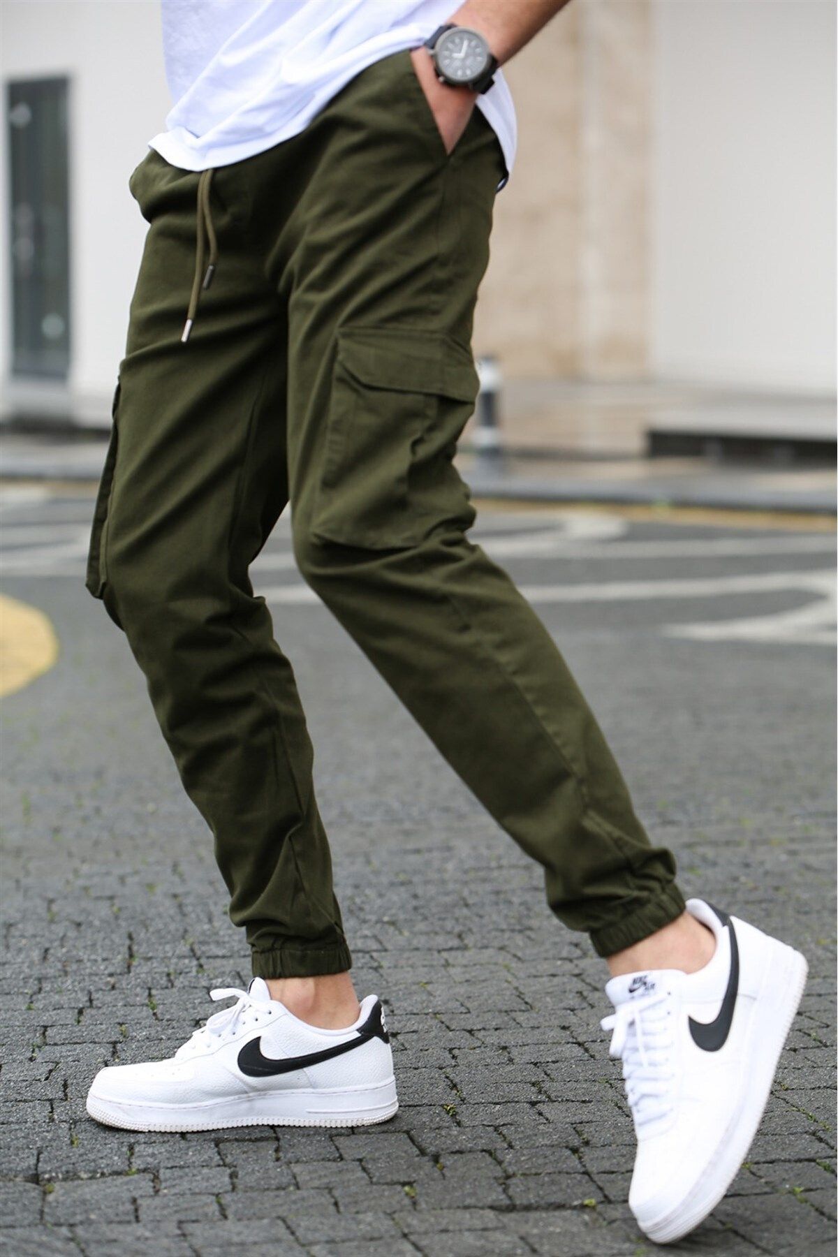 Madmext Men s Cargo Pocket Khaki Trousers 5447 Trendyol