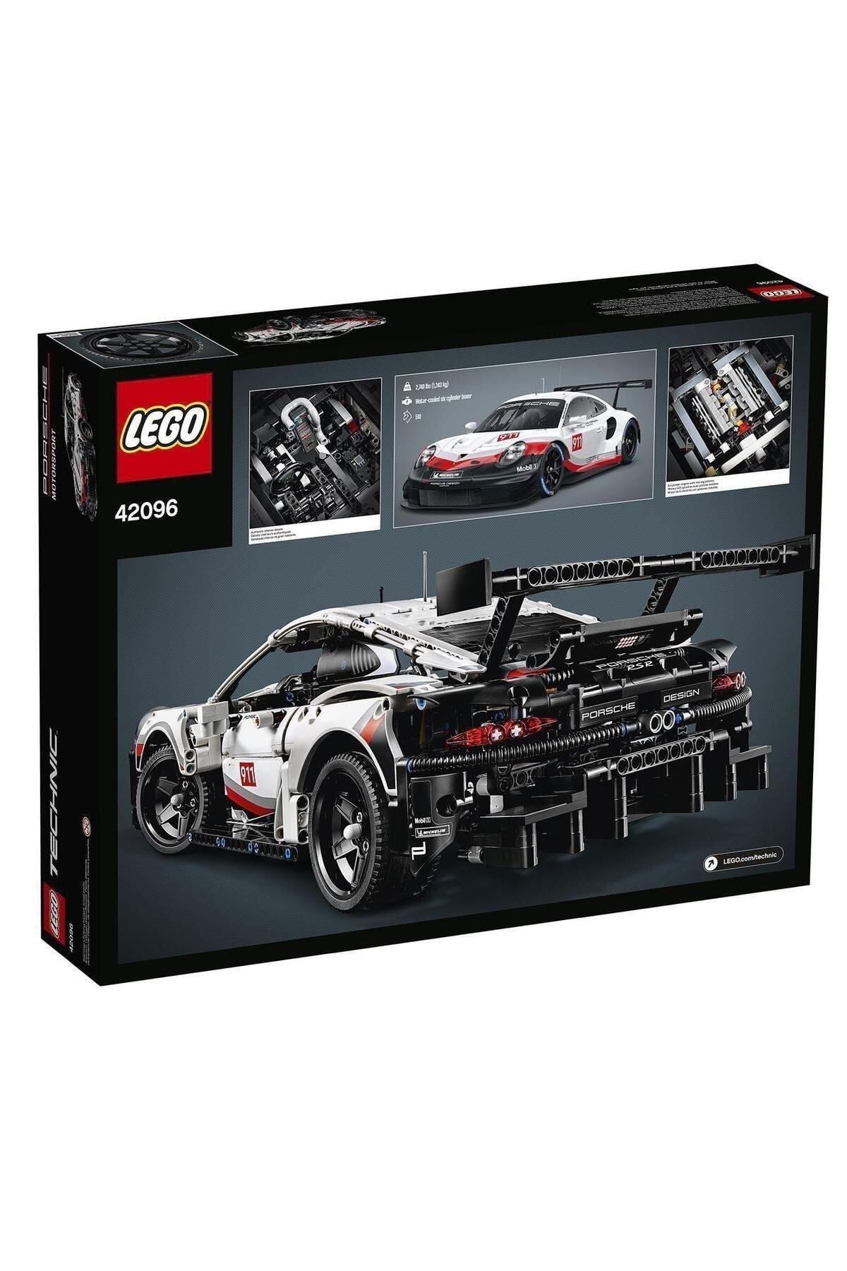 LEGO Technic 42096 Porsche 911 Rsr Construction Kit 1580 Pieces