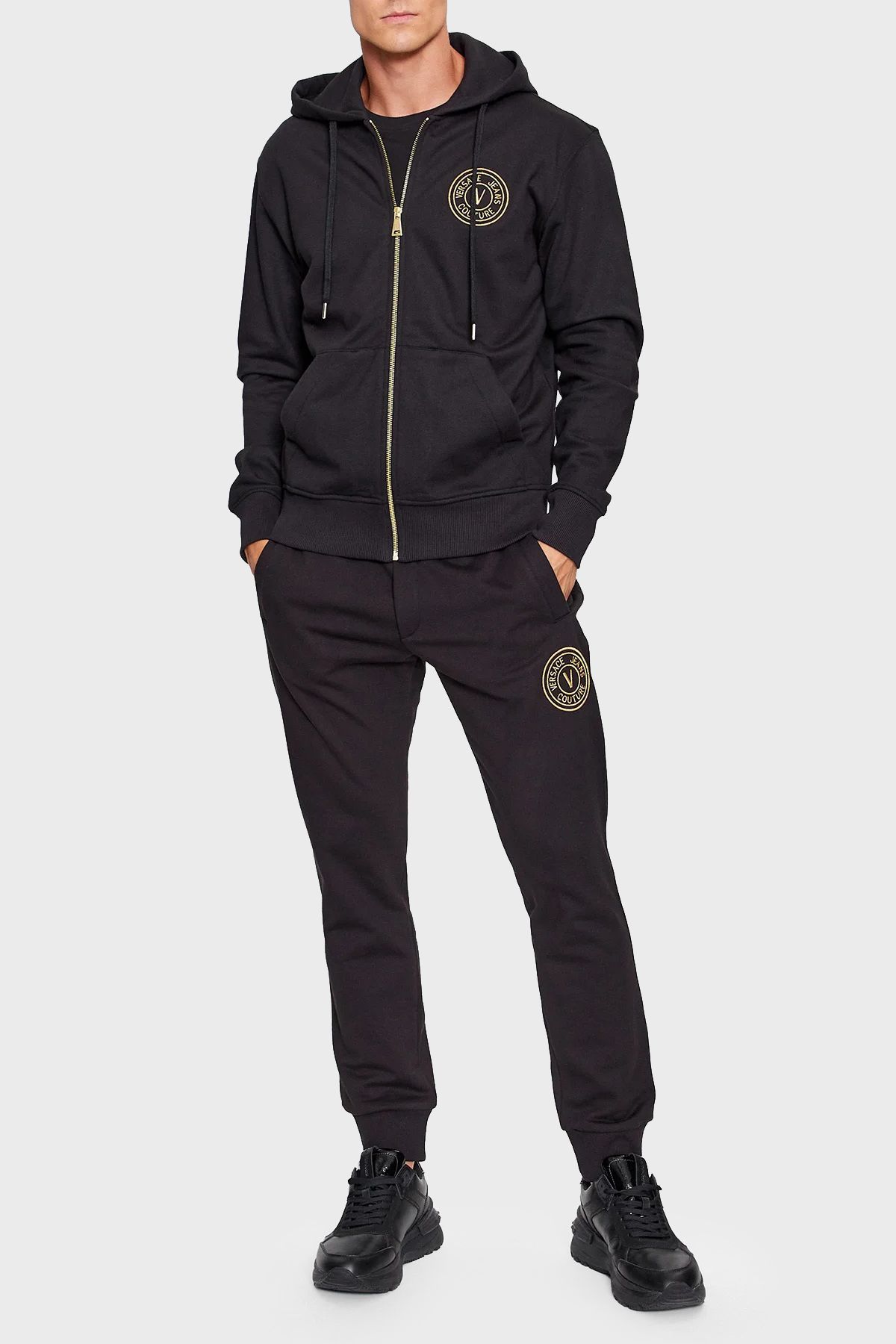 VERSACE JEANS COUTURE Cotton Jogger Sports Pants Men S TROUSERS