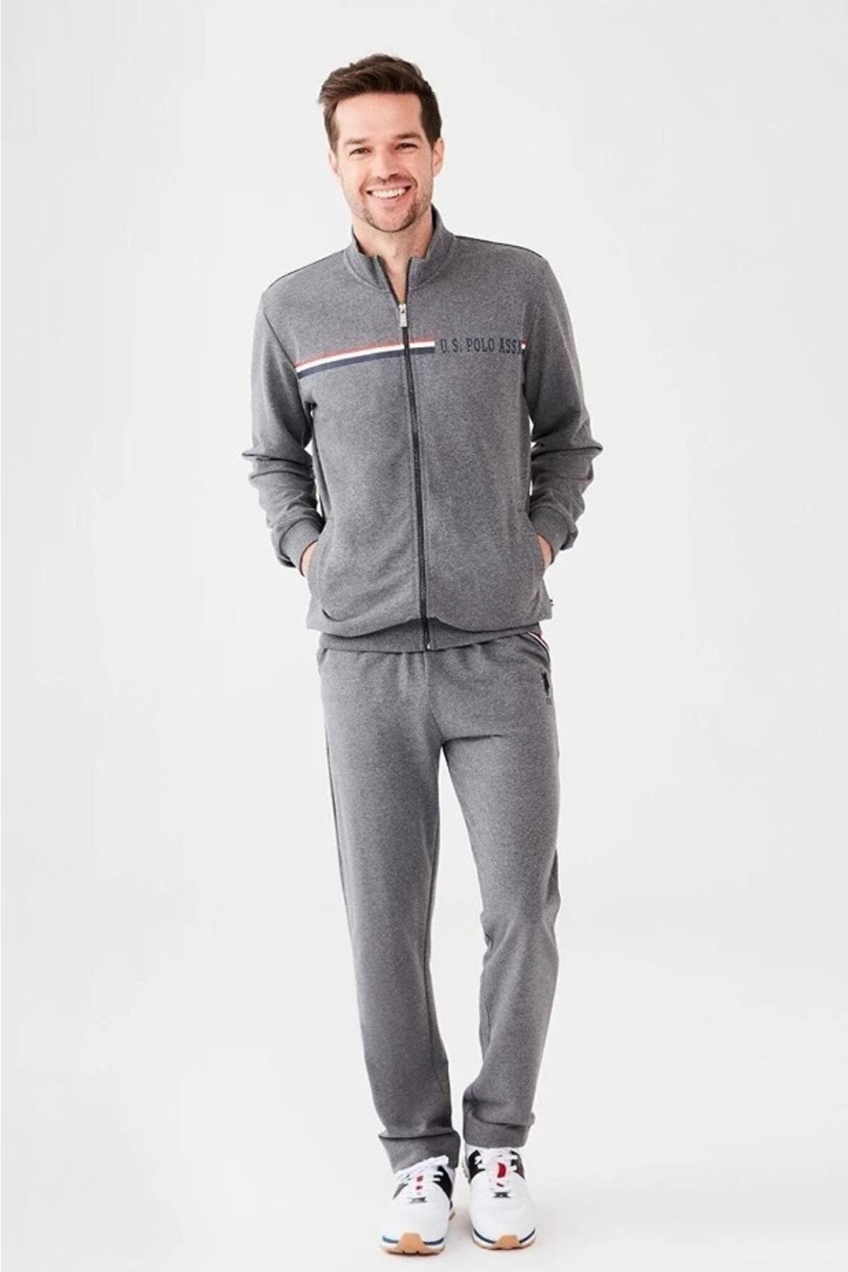 Polo men's sweat suit set 2025