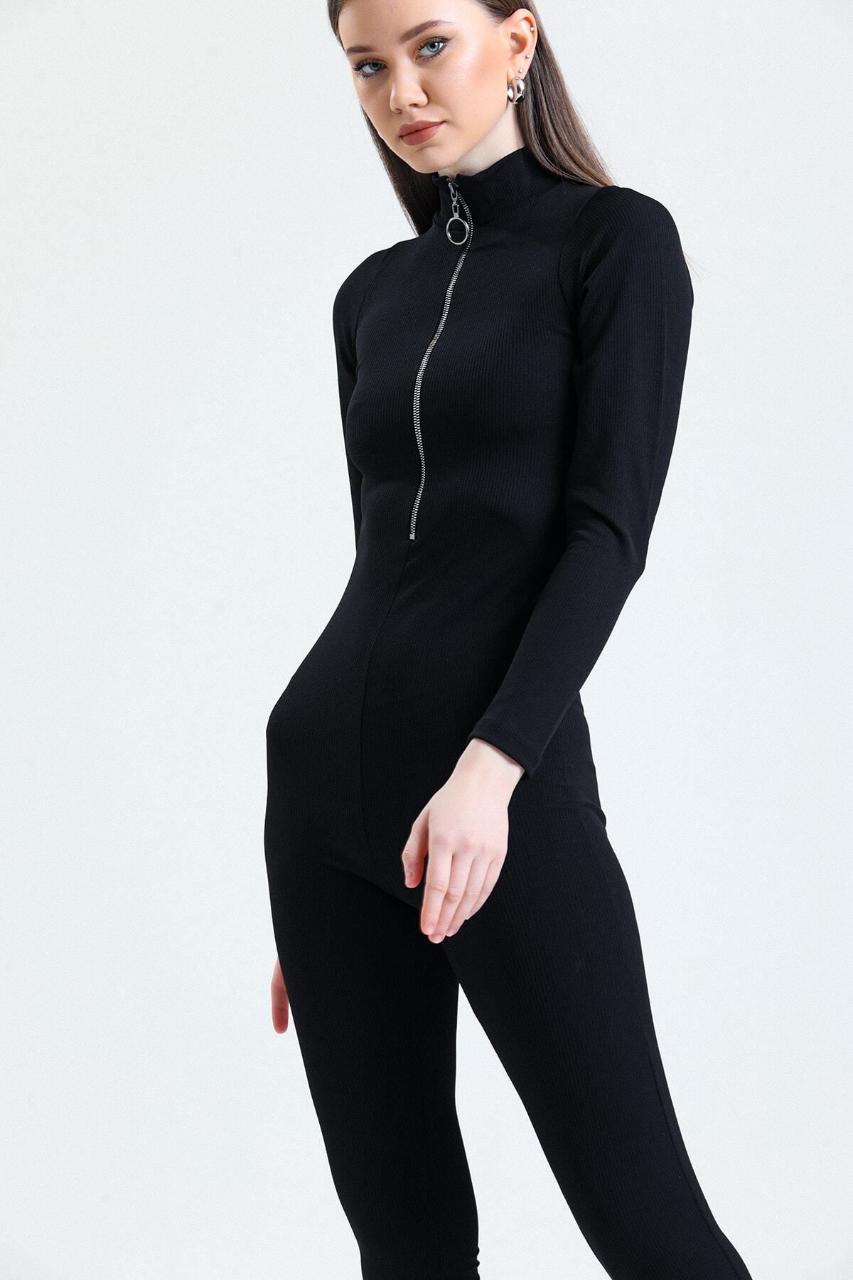 Black hot sale sports jumpsuit