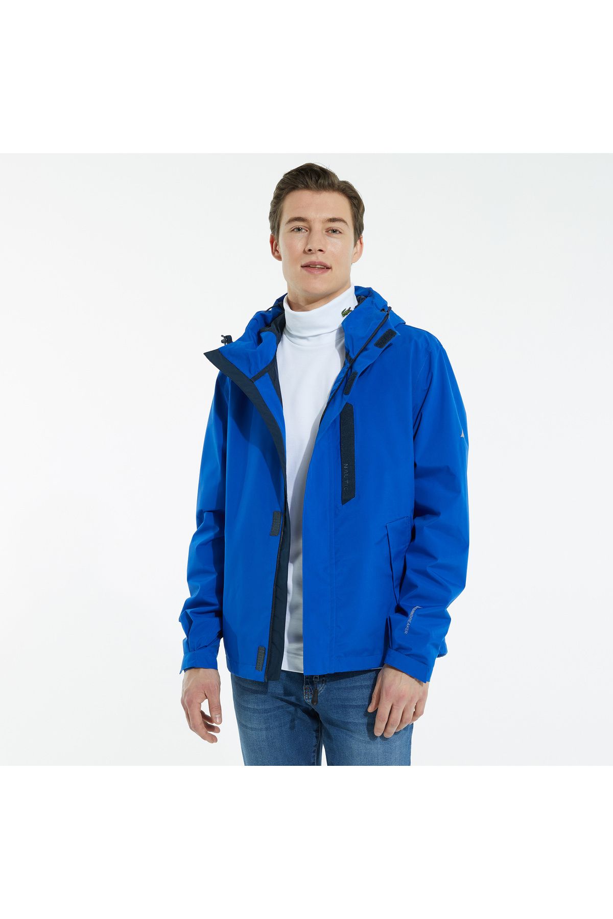Nautica Men s Saks Blue Waterproof Raincoat Trendyol