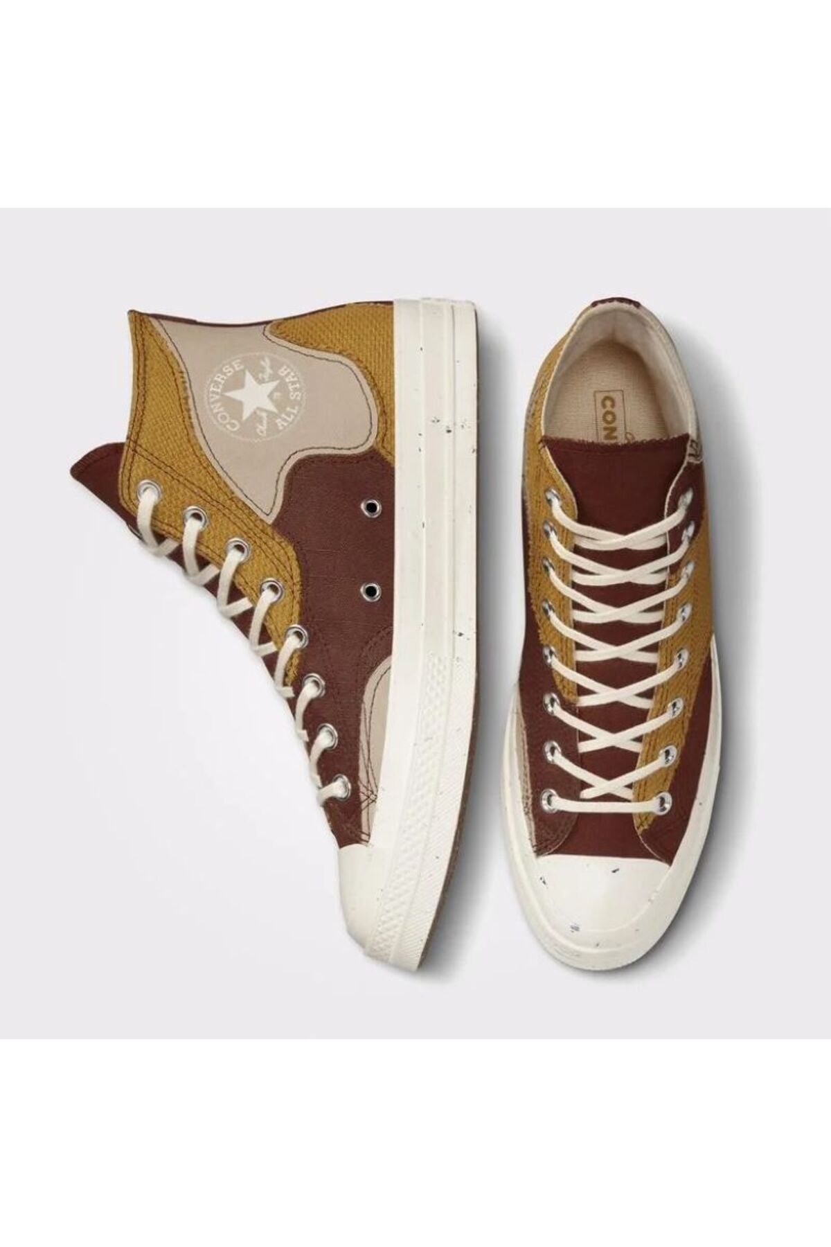 Burgundy and deals gold converse