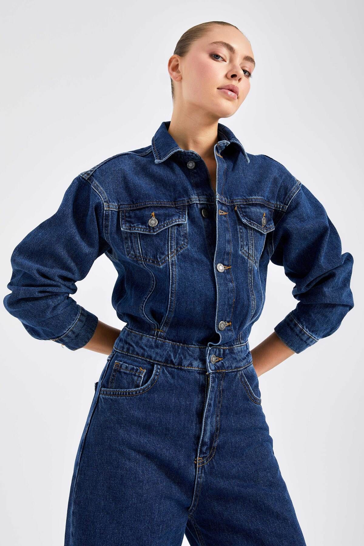 Ariat Georgia Denim Jumpsuit - Women's Rompers/Jumpsuits in Denim | Buckle