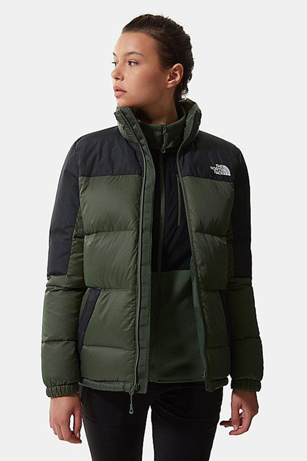 North face puffer jacket black clearance