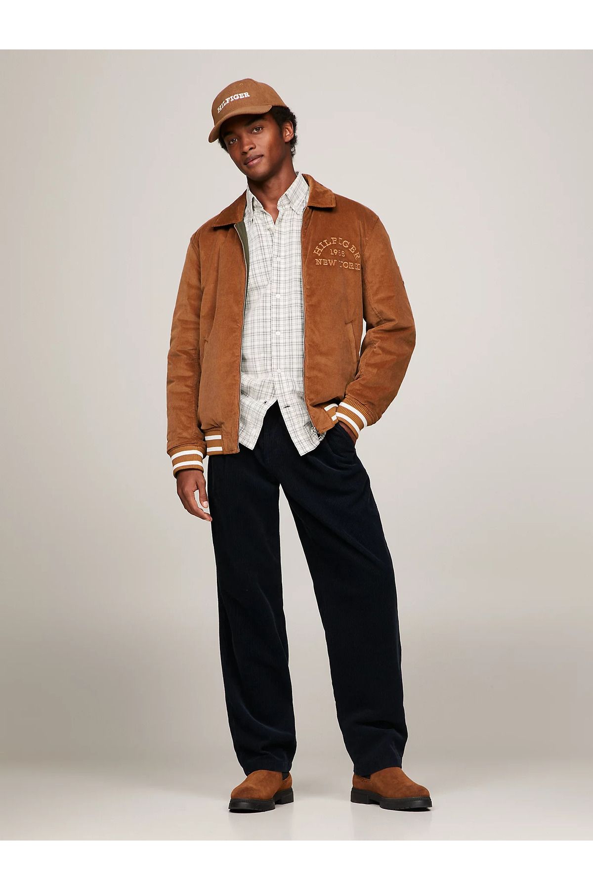 Tommy hilfiger brown jacket shop
