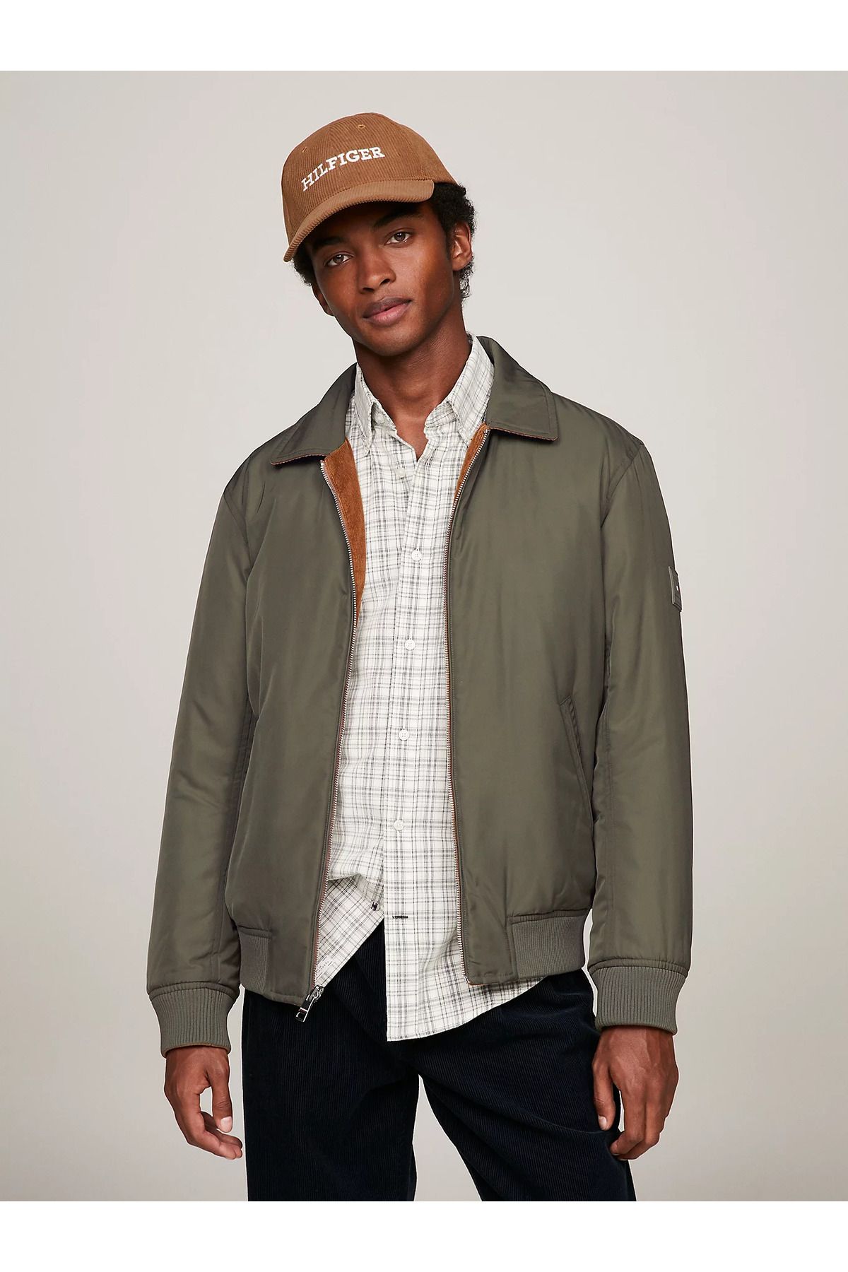 Tommy Hilfiger Jacket Brown Oversize Trendyol