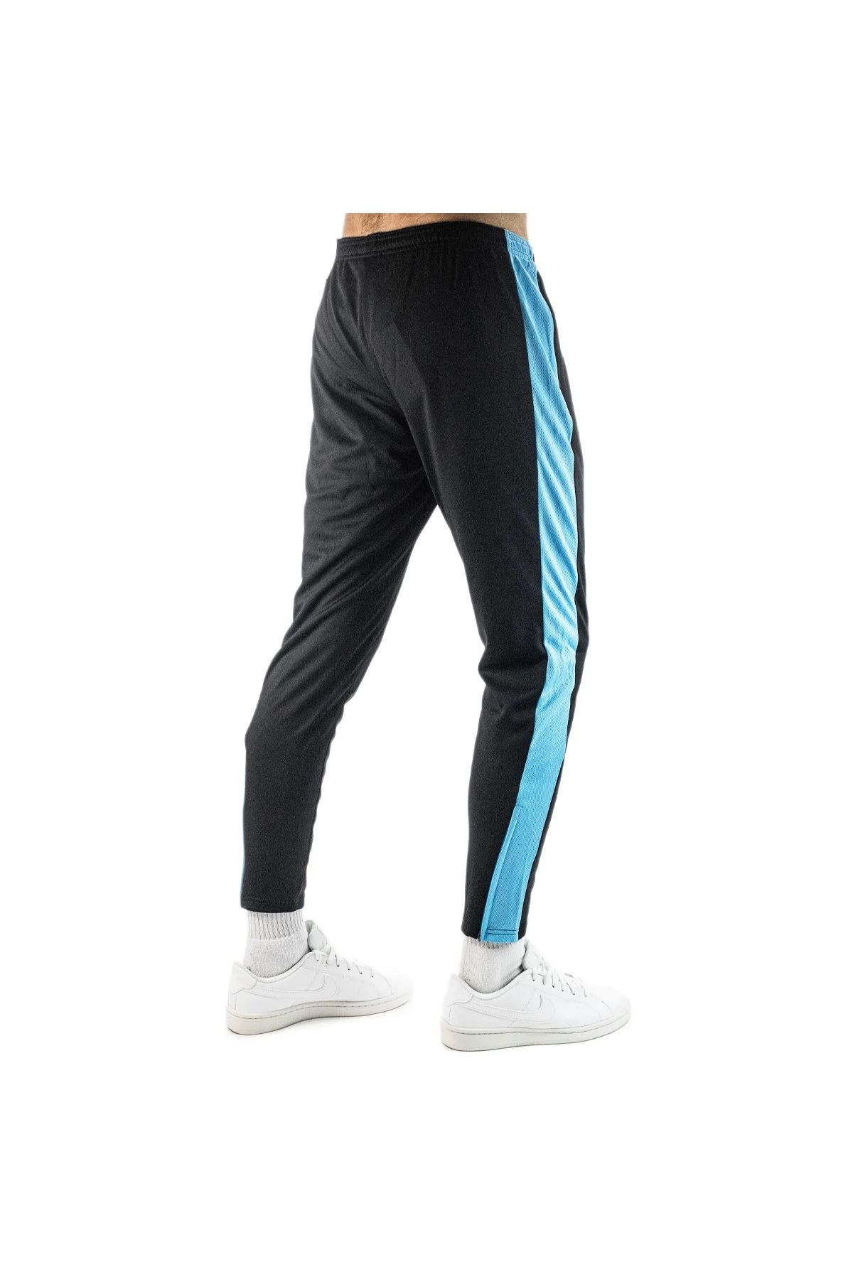 Blue and black track pants sale