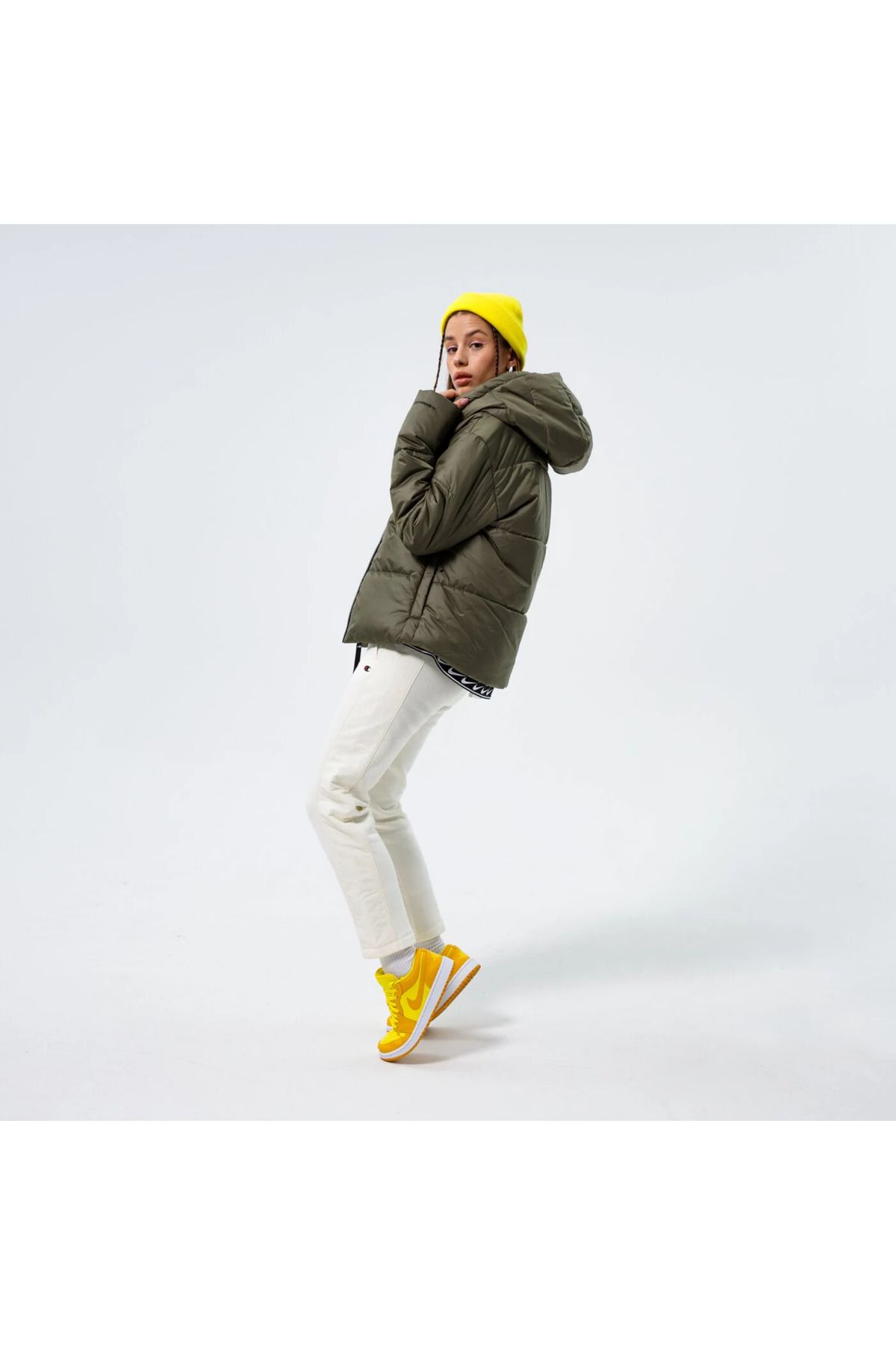 Khaki nike coat sales