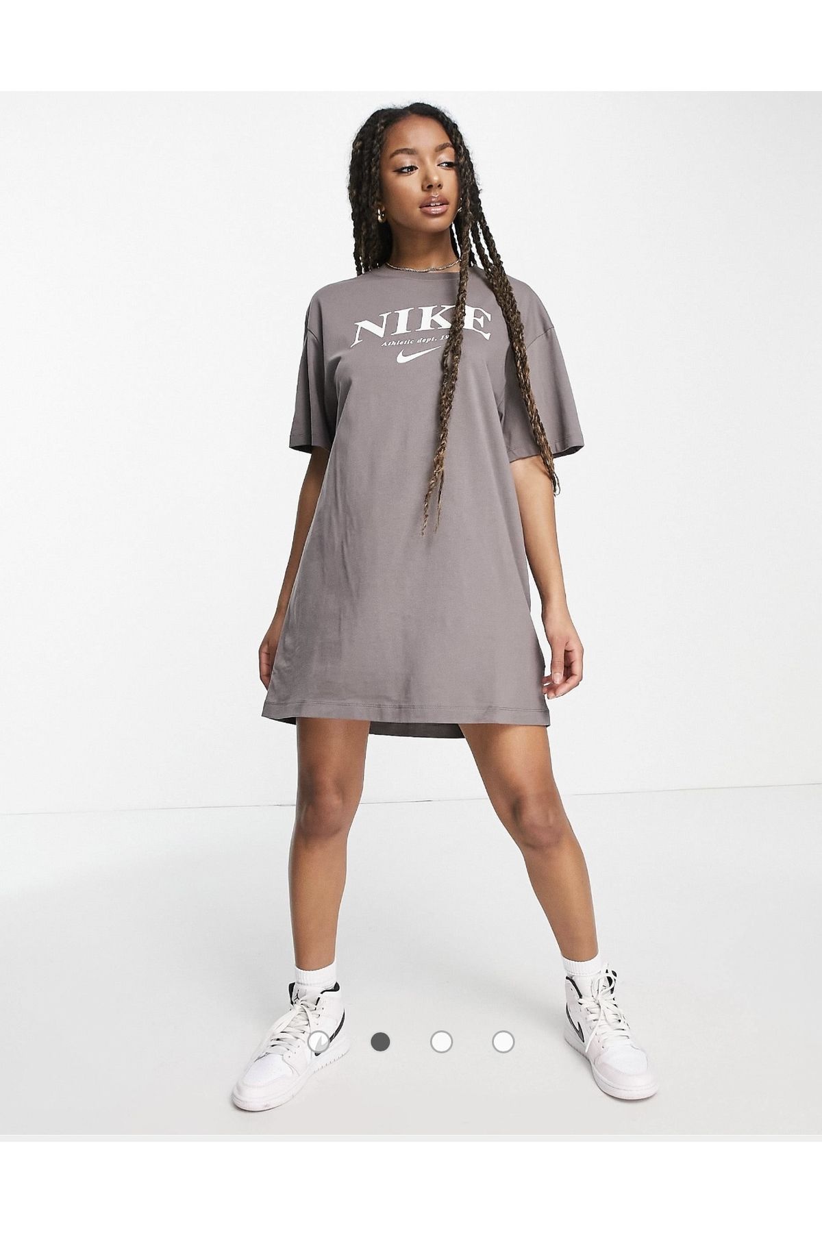 Nike Wmns NSW Short Sleeve Graphic Dress Trendyol