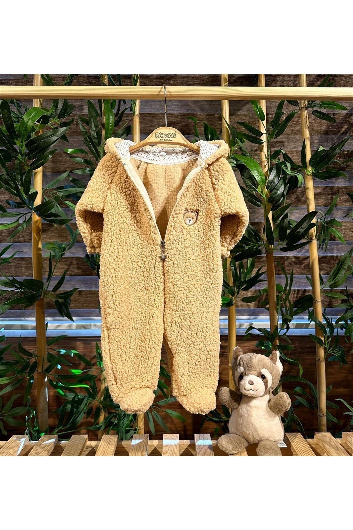 Teddy bear clearance cardigan with hood