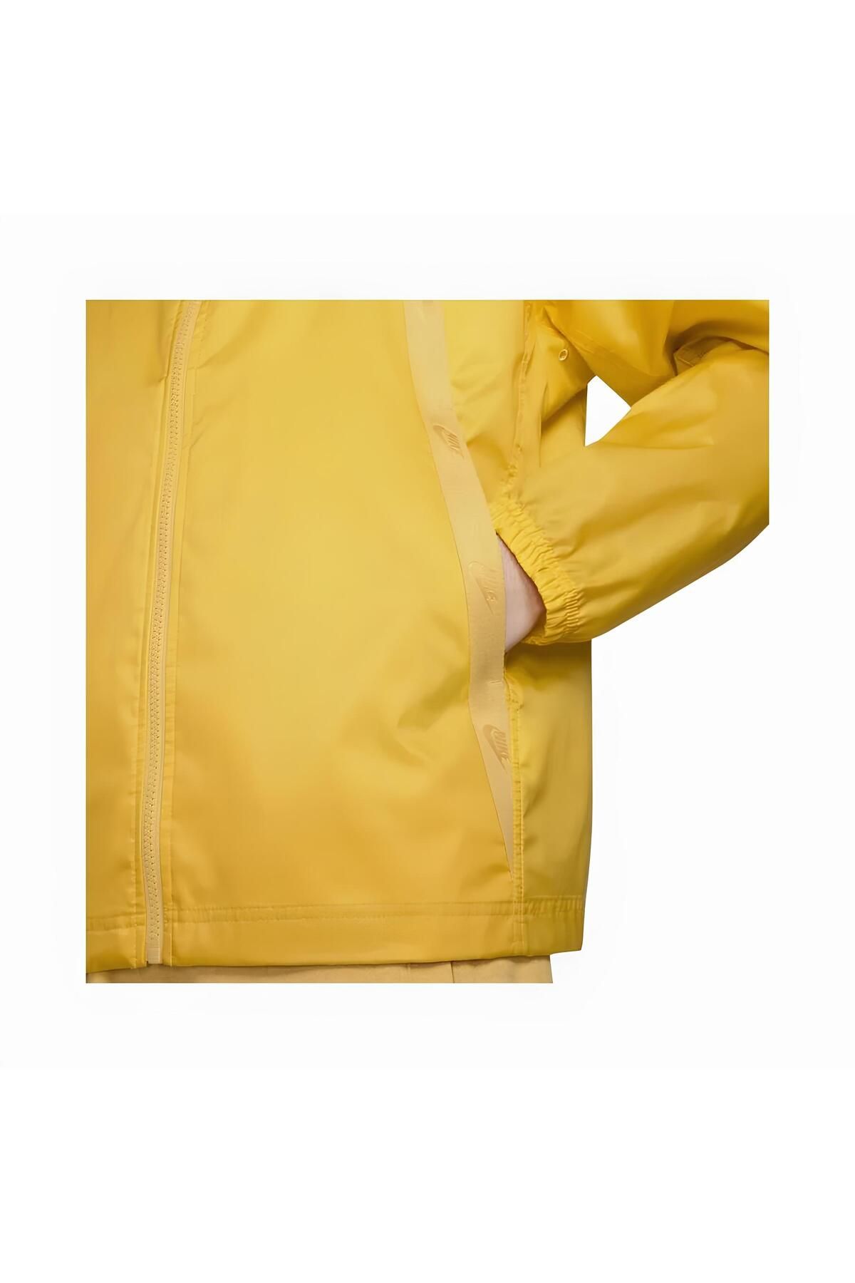 Nike yellow jacket mens sales