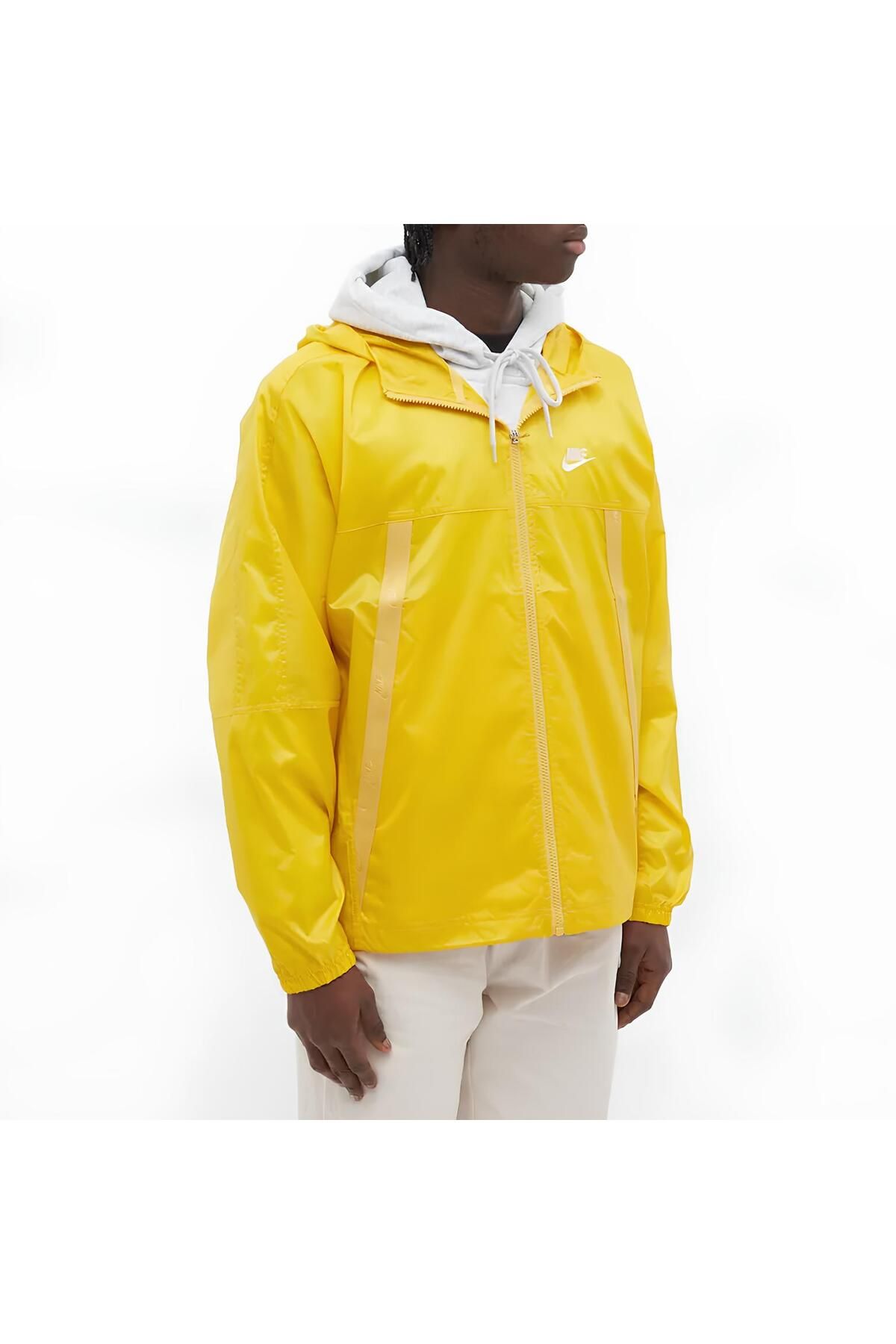 Nike Sports Jacket Yellow Oversize Trendyol