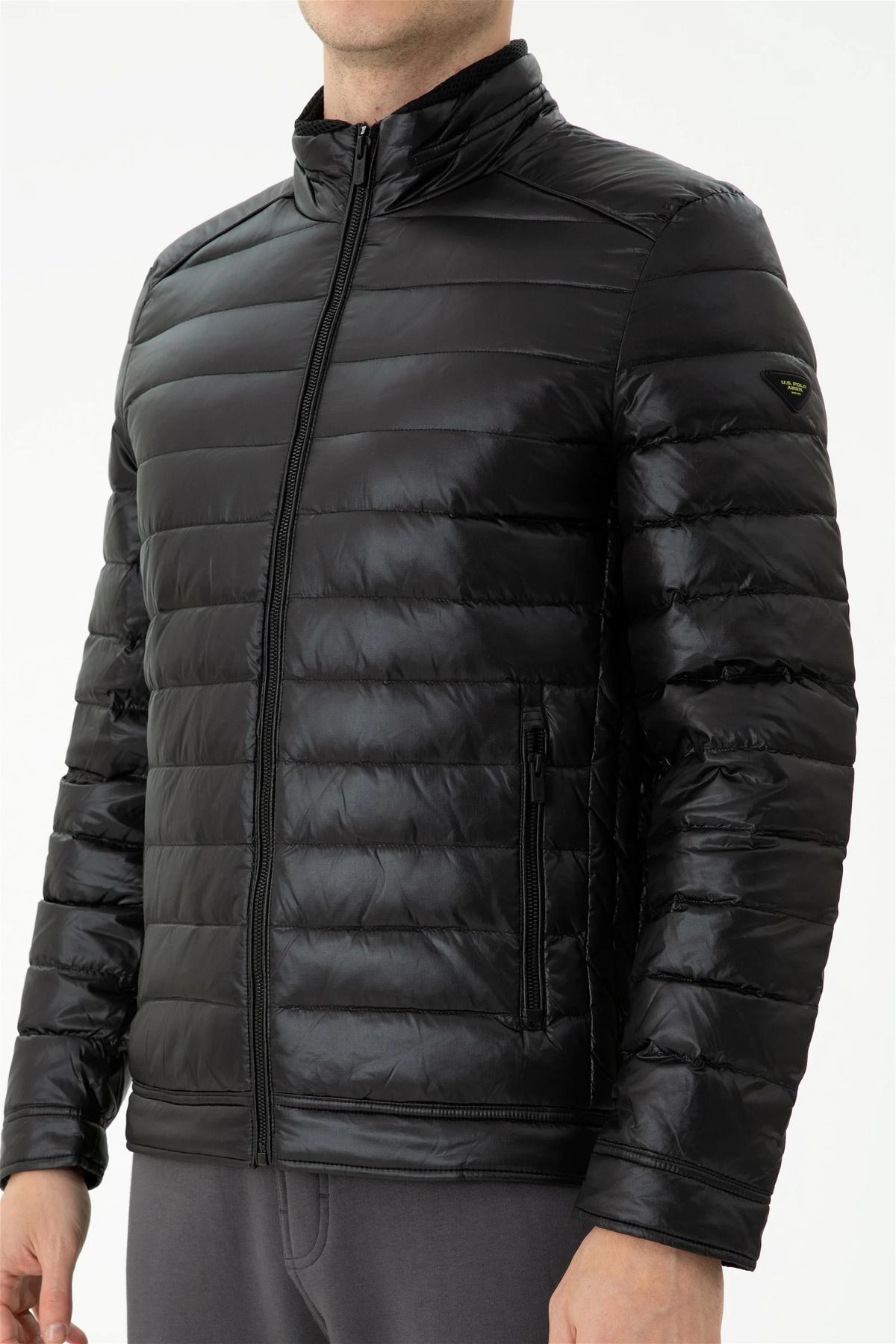U.S. Polo Assn. Winter Jacket Black Stretch Trendyol