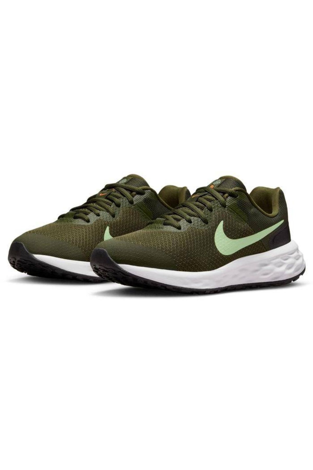 Green nike running shoes best sale