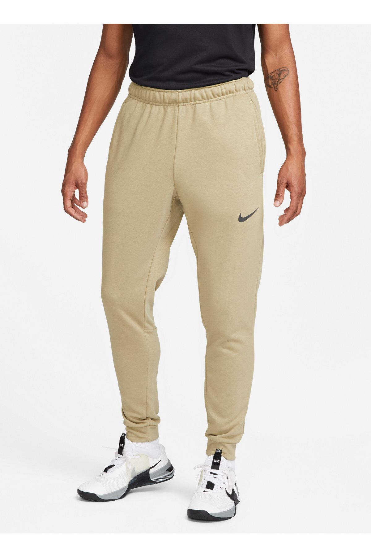 Nike Beige Men's Long Sweatpants CZ6379-276 M NK DF PNT TAPER FL