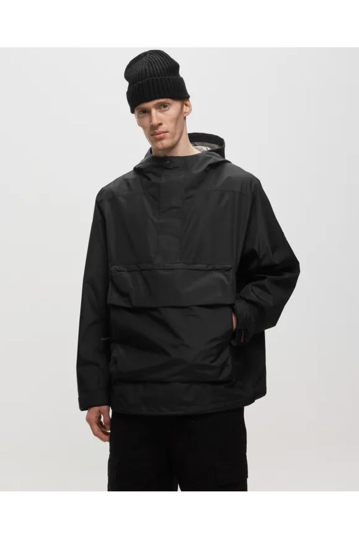 Nike black sales anorak jacket