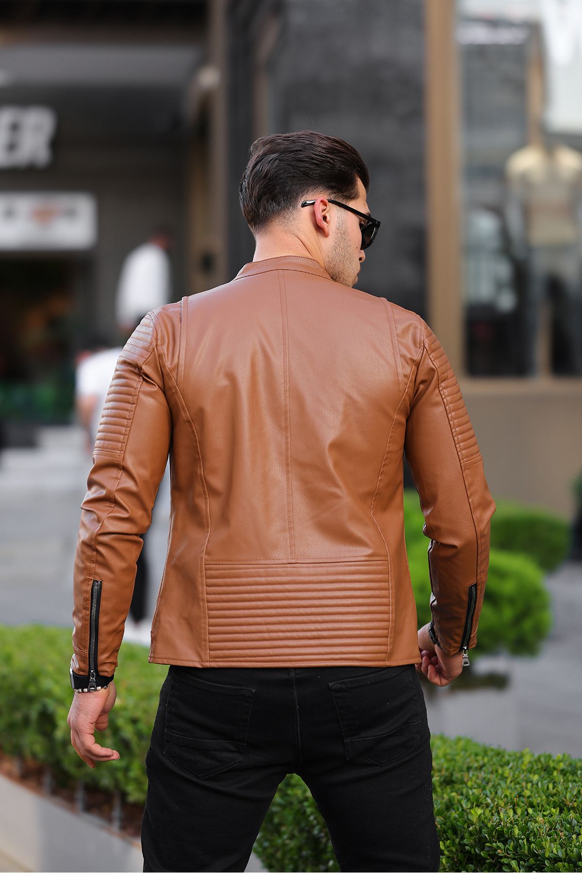 Jacket leder shop