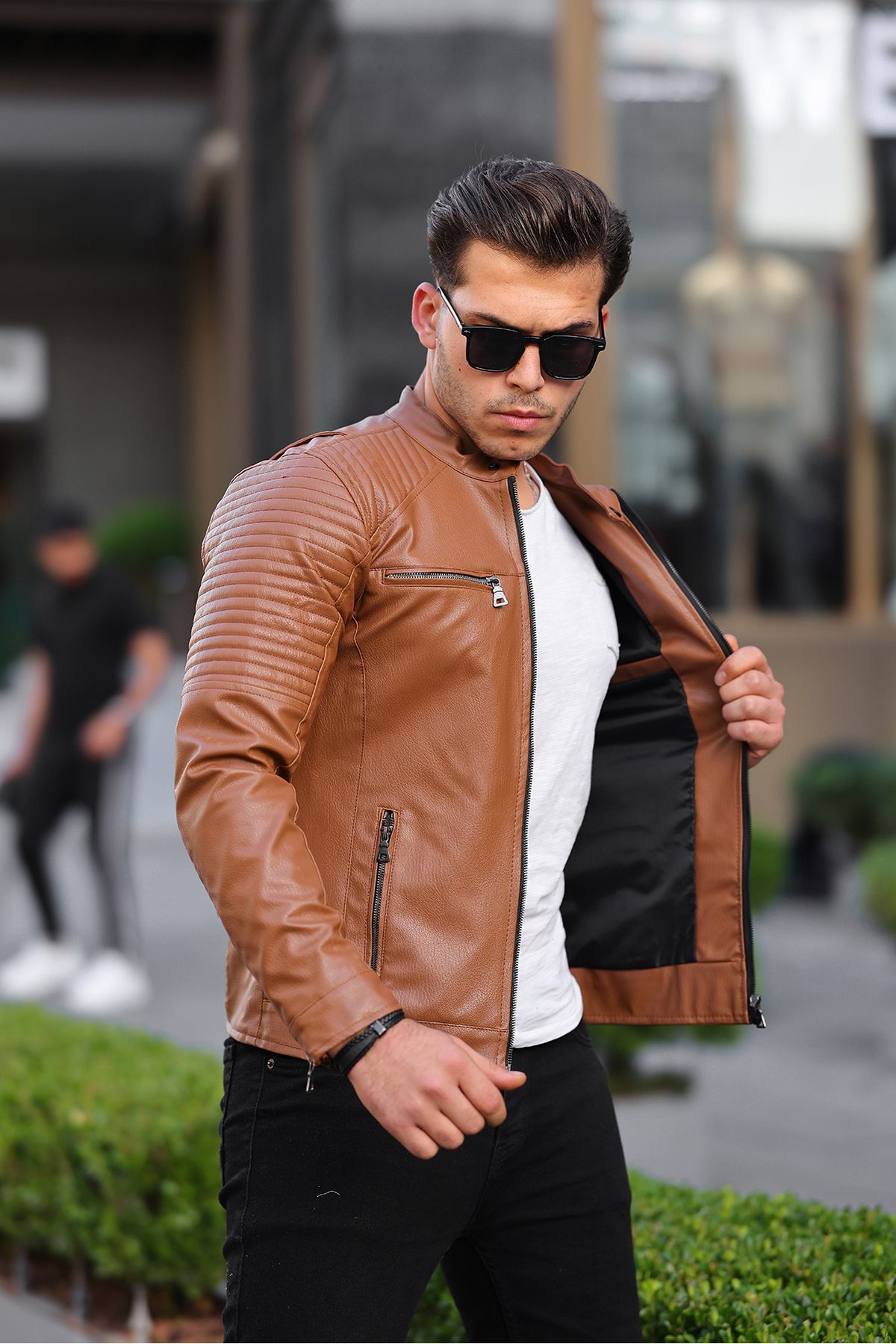 Boymen Men s Leather Jacket leather coat Trendyol