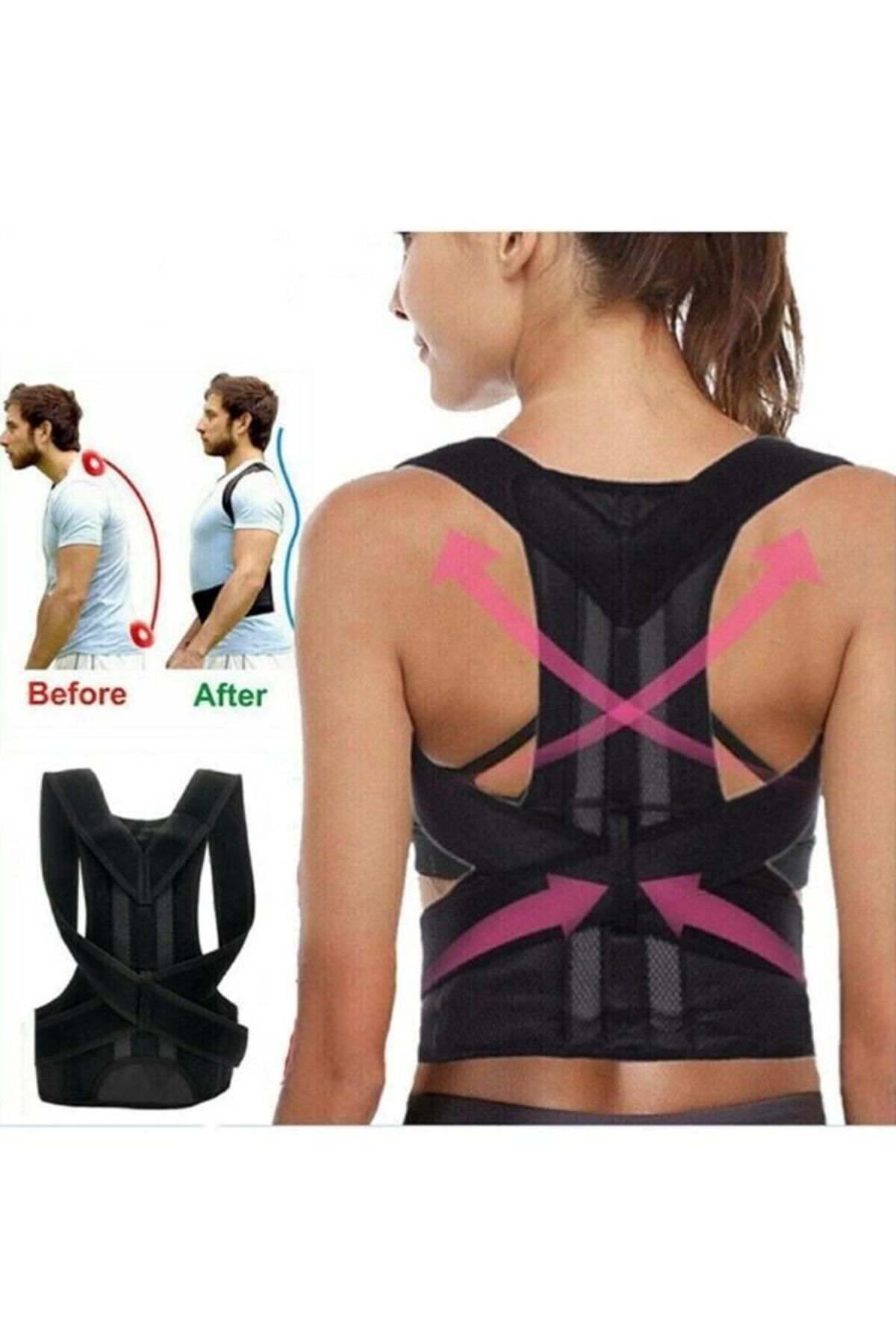 FİT WOMEN Medical Upright Posture Back-Waist Corset for Women and