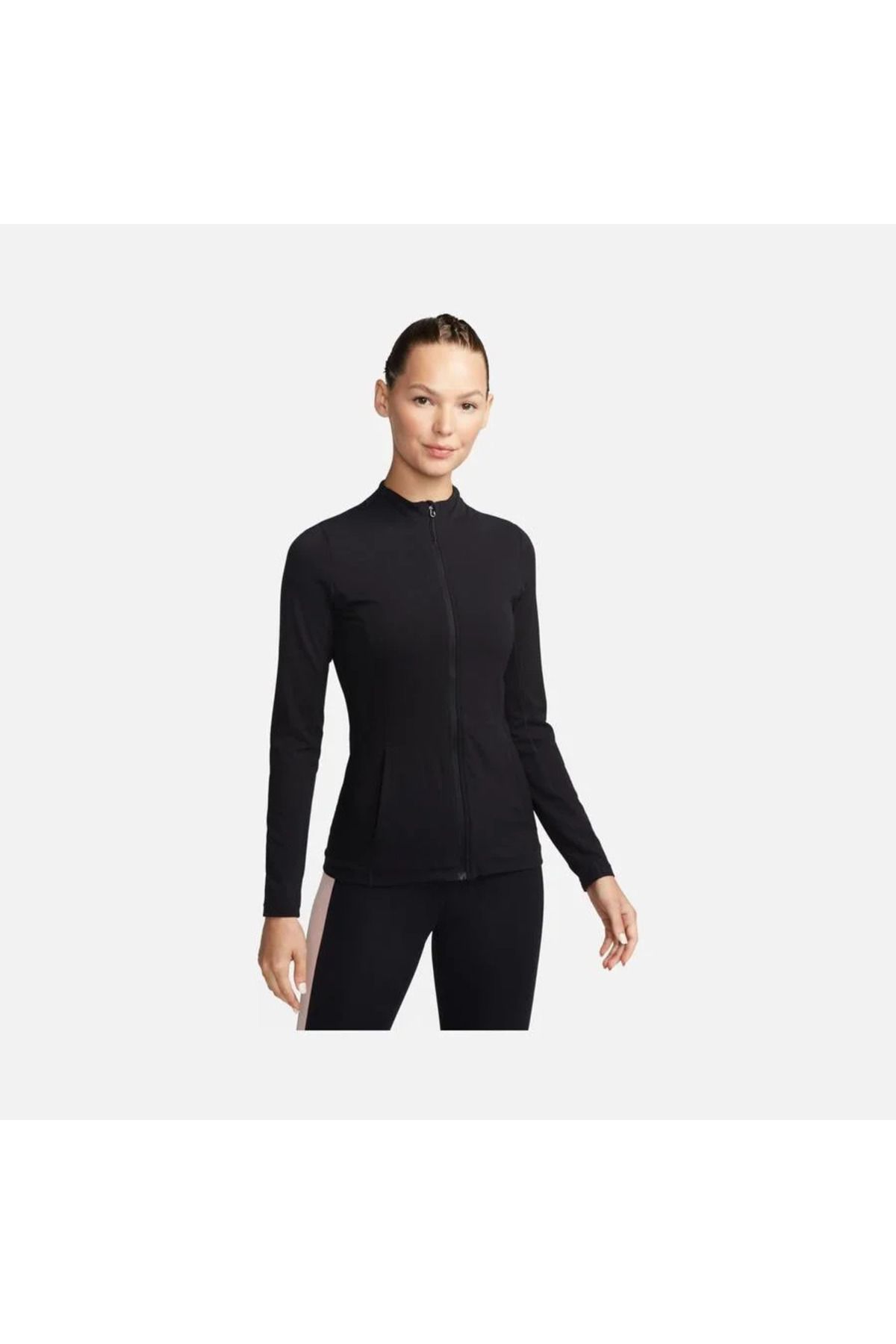 Nike Yoga Dri Fit Luxe Fitted Full Zip Women s Jacket Trendyol