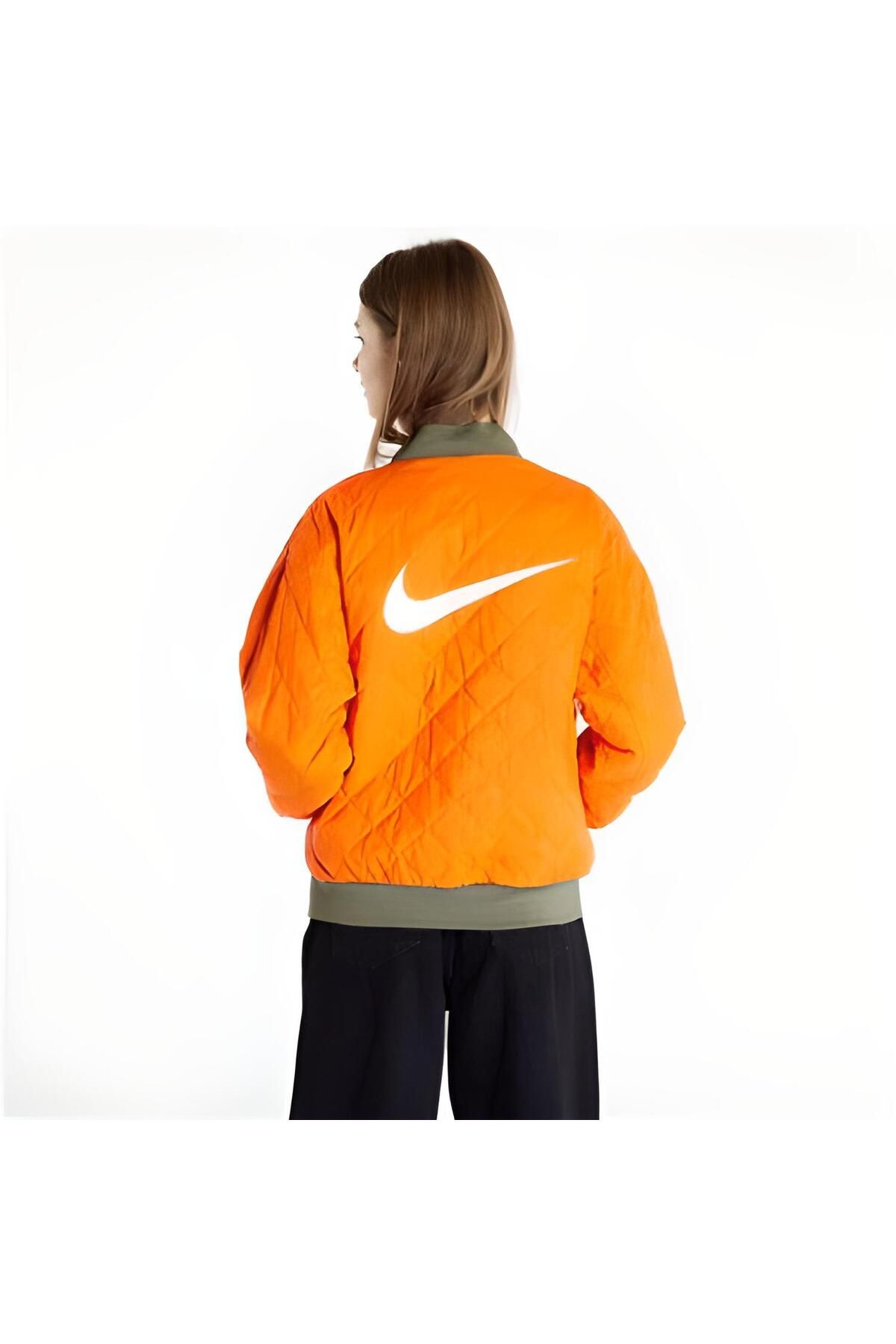 Nike olive bomber jacket sales