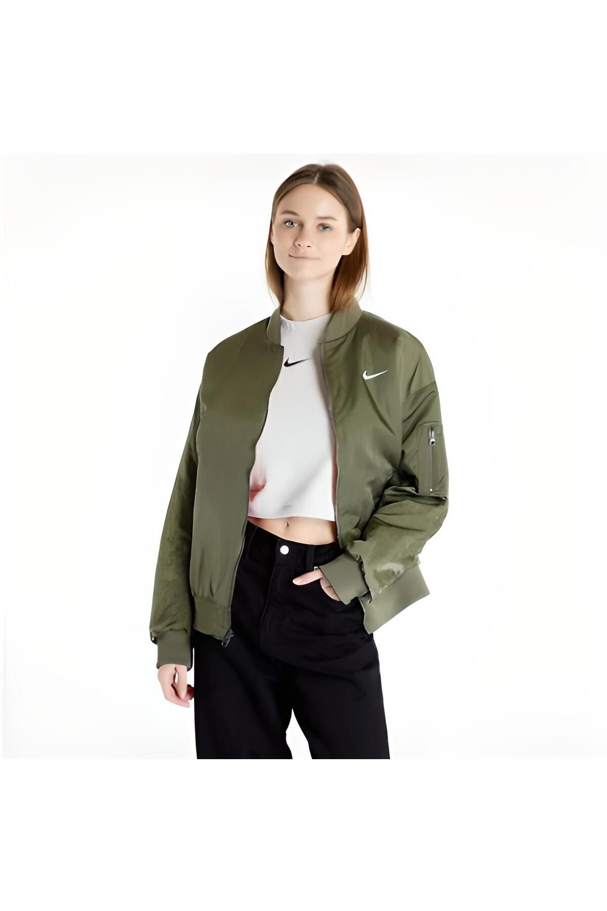 Nike mixed media club bomber jacket top
