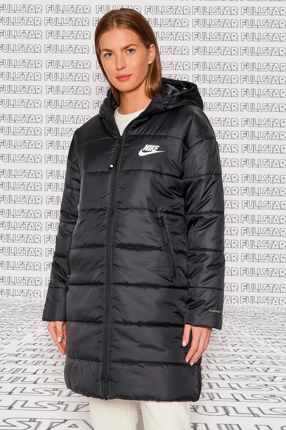 Nike Therma Fit Repel Synthetic Fill Full Zip Hooded Long Coat