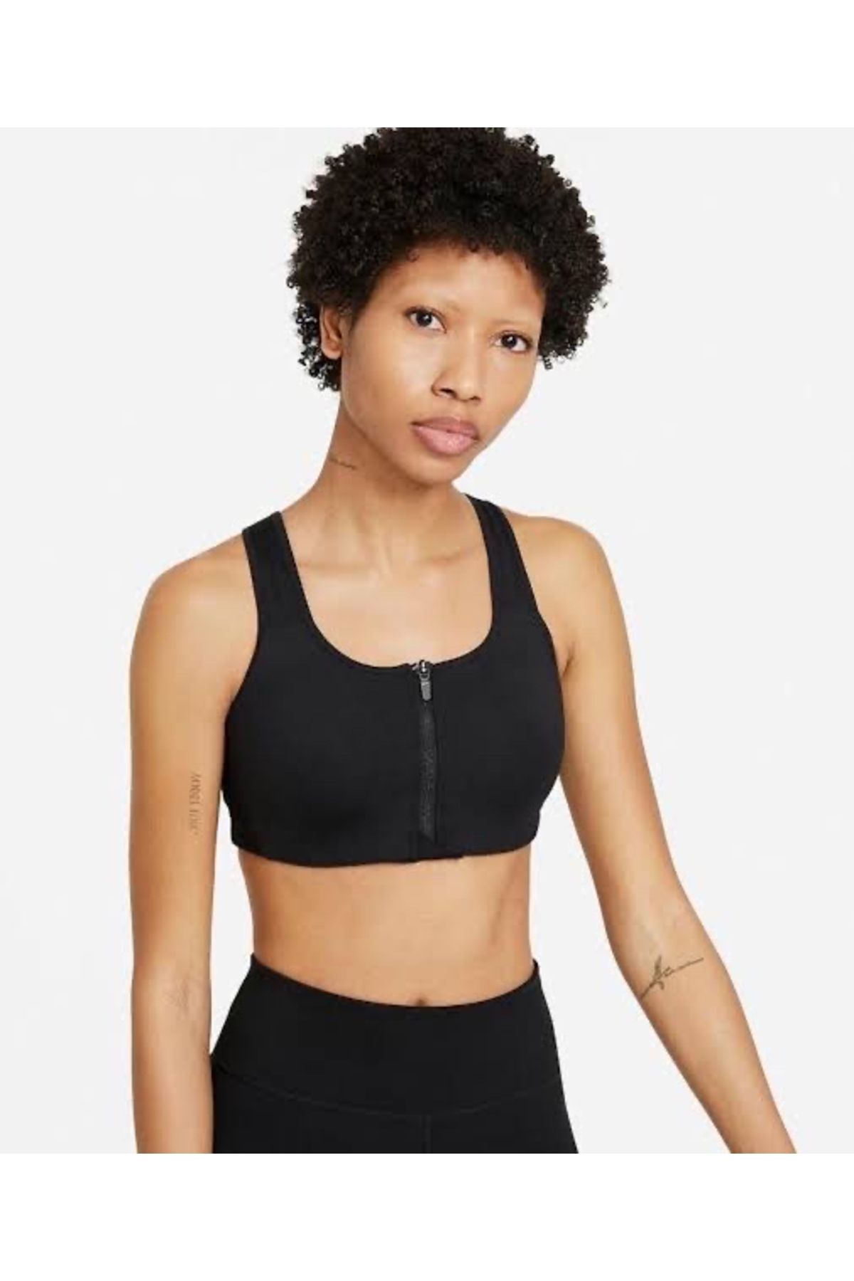 Nike sports hot sale bra zipper front