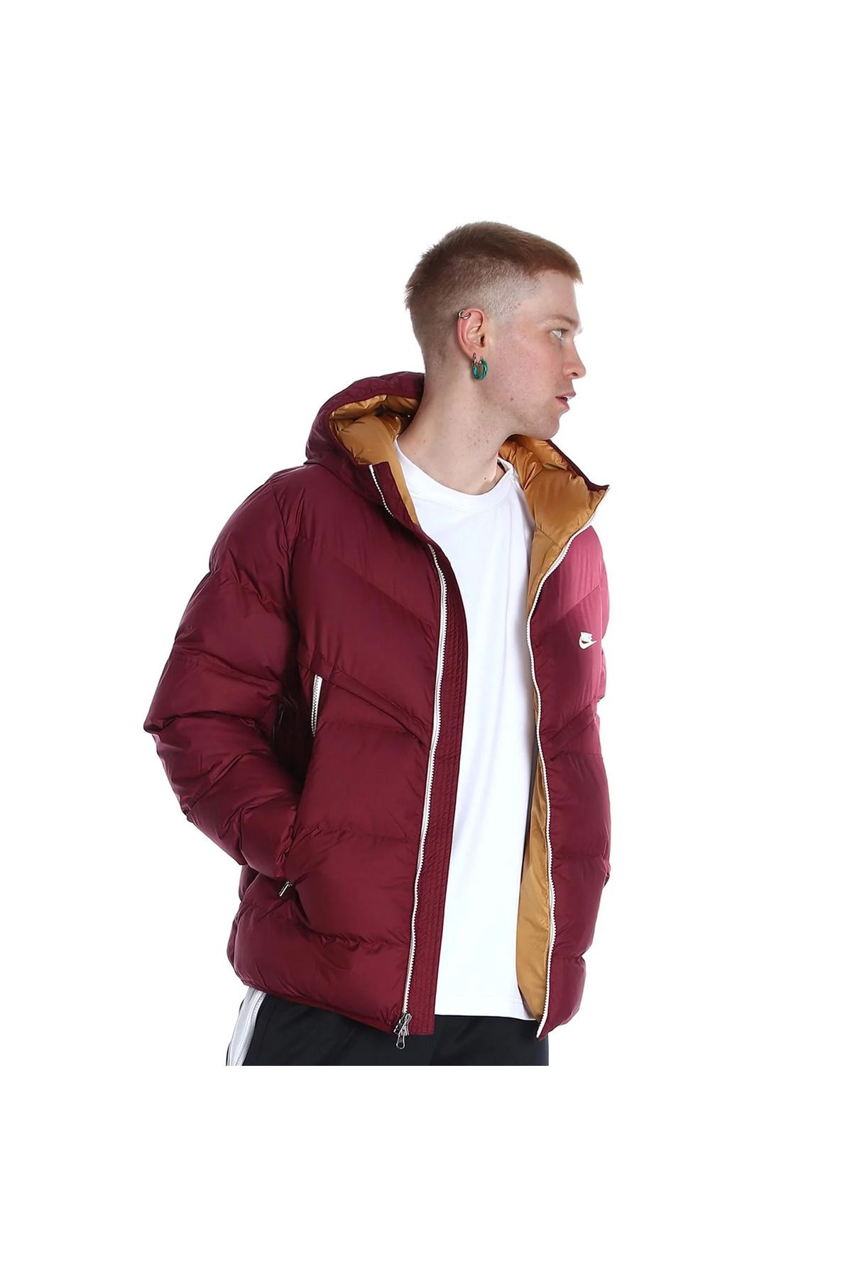 Maroon nike discount jacket mens