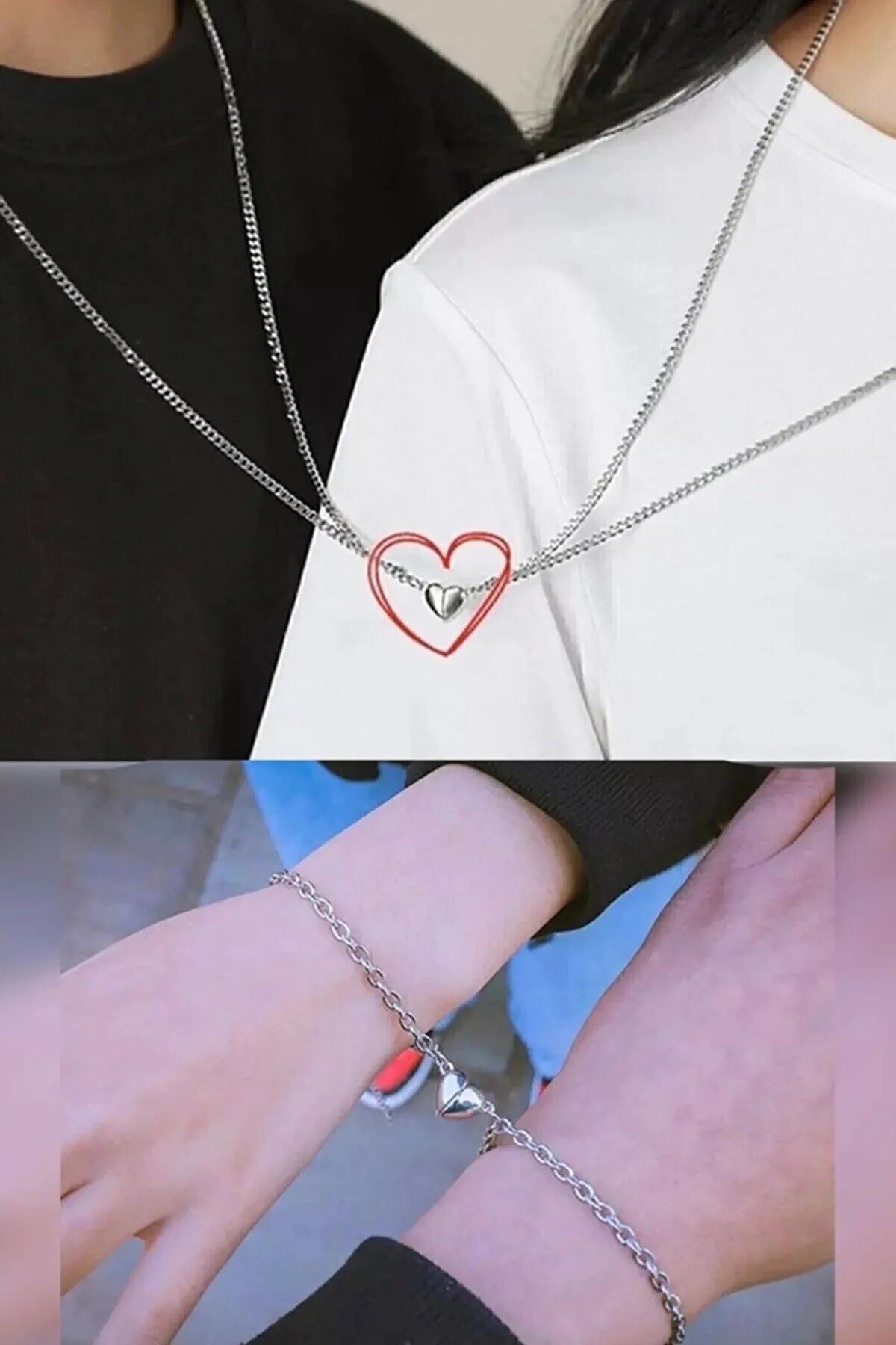 Heart bracelet shop for couples