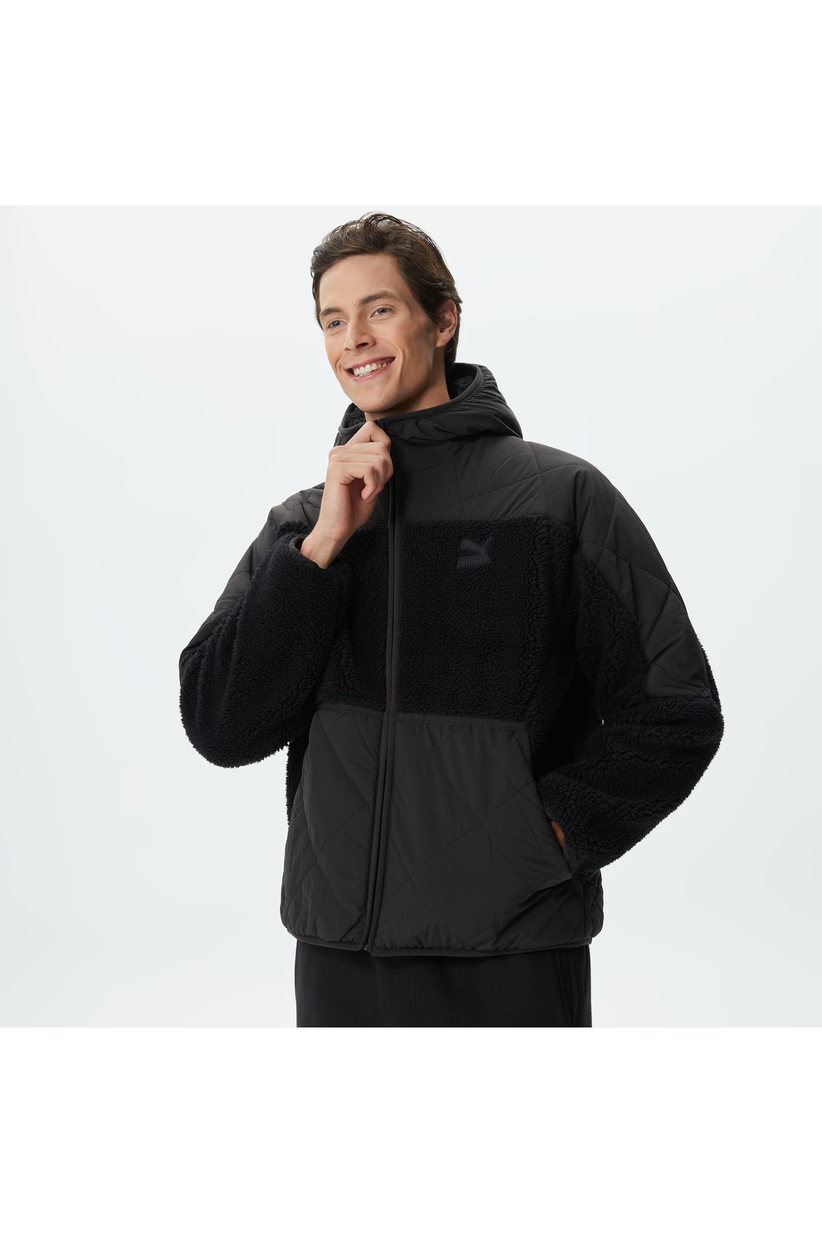Puma Jacket Black Regular fit Trendyol