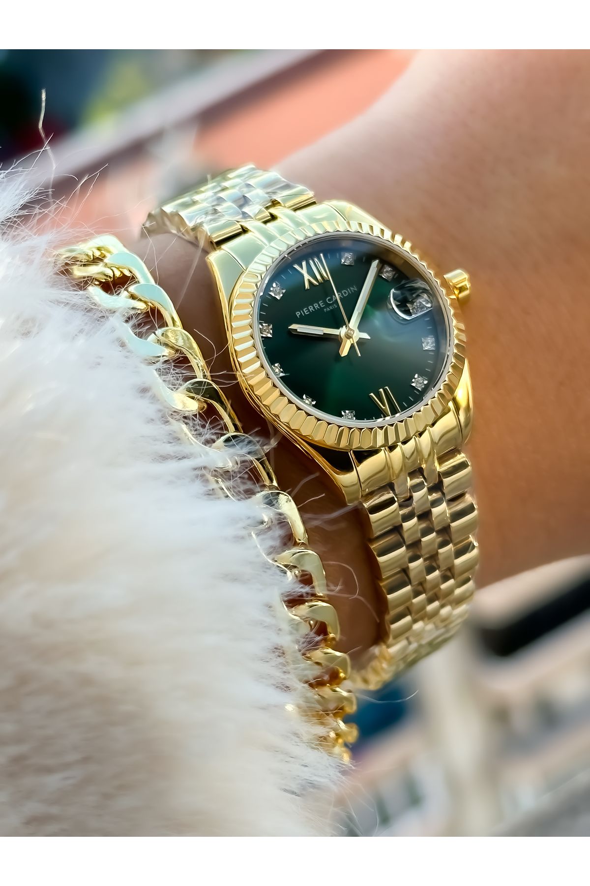 Pierre cardin watch 2025 and bracelet set