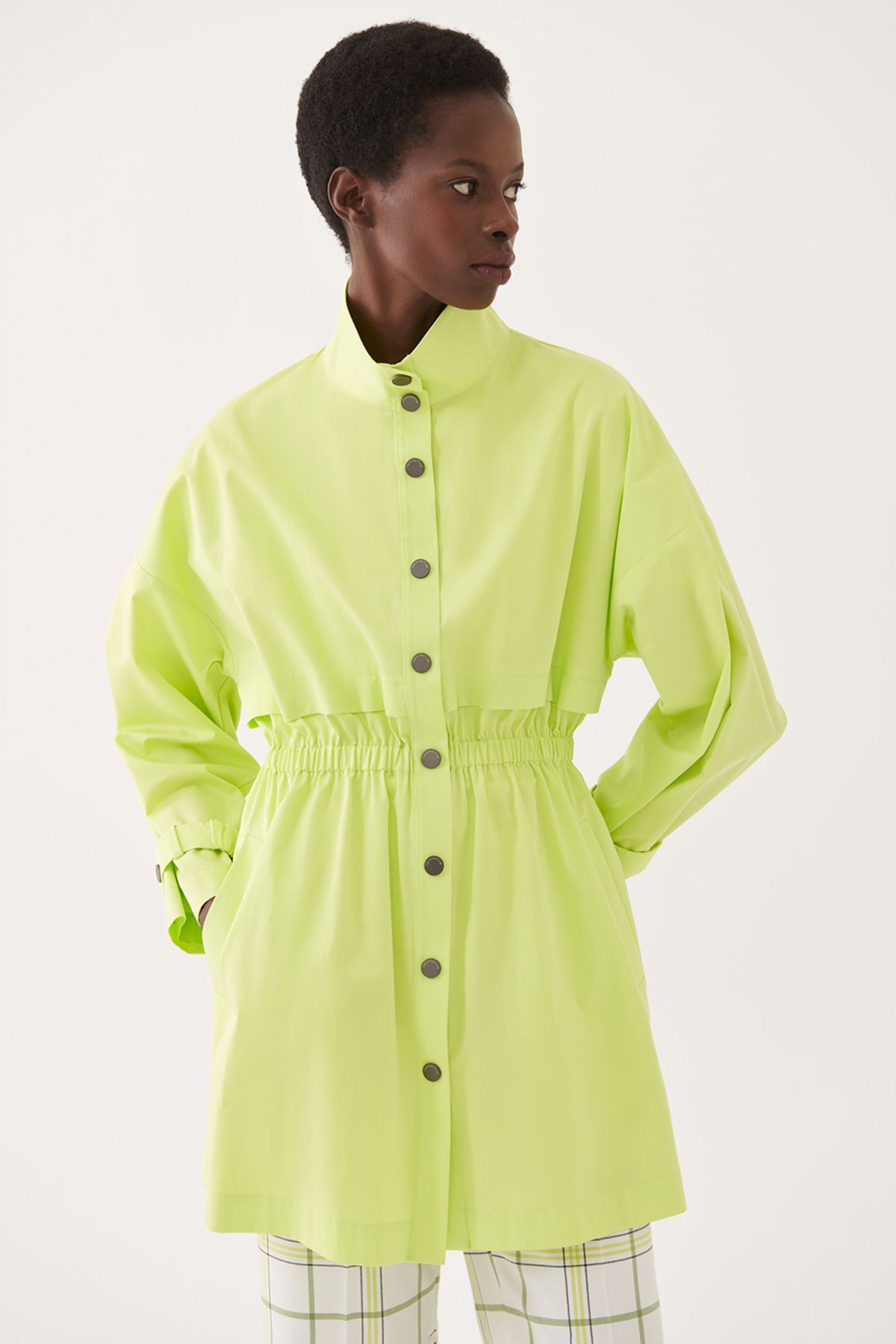Half trench deals coat women's