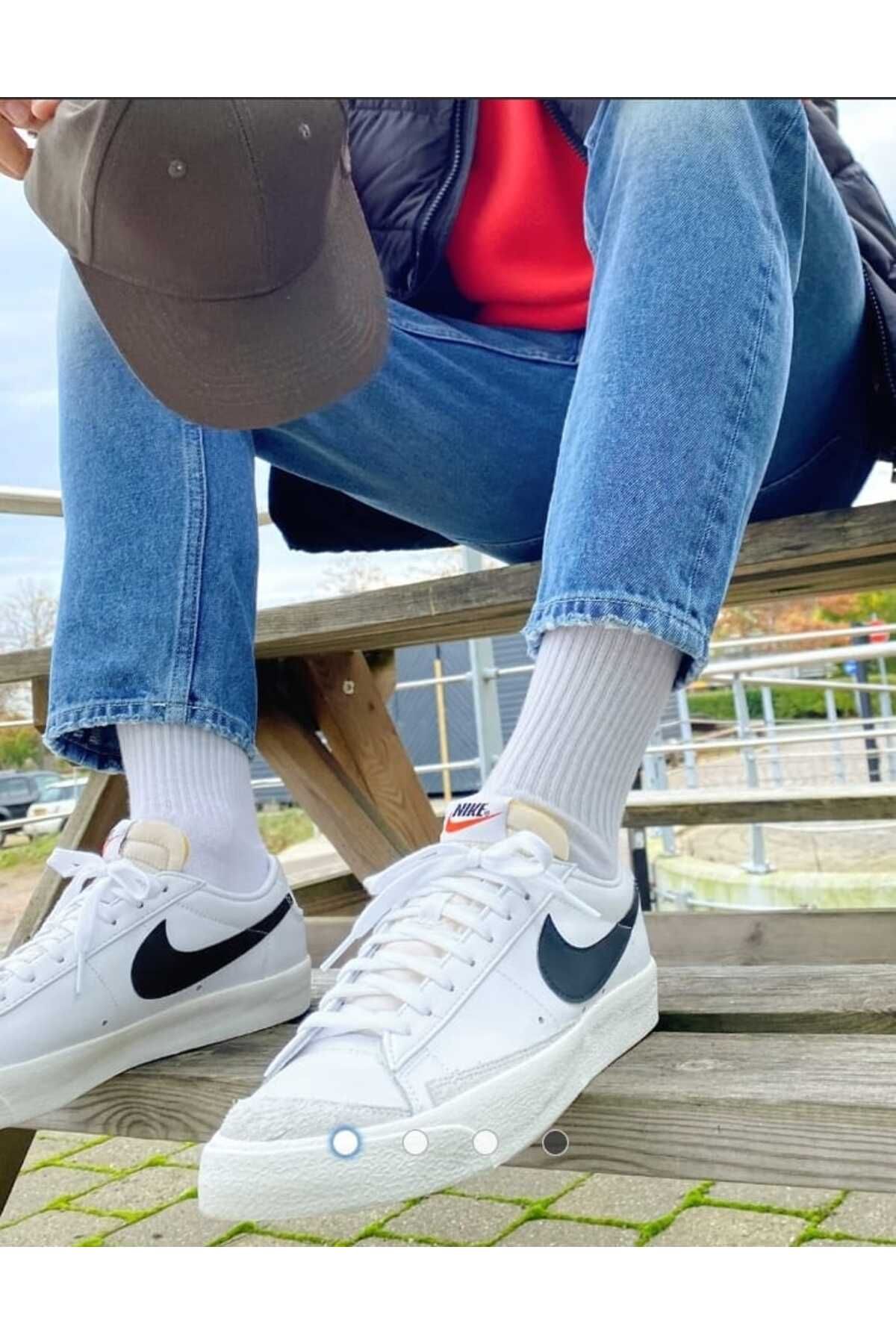 Nike blazer low discount jeans