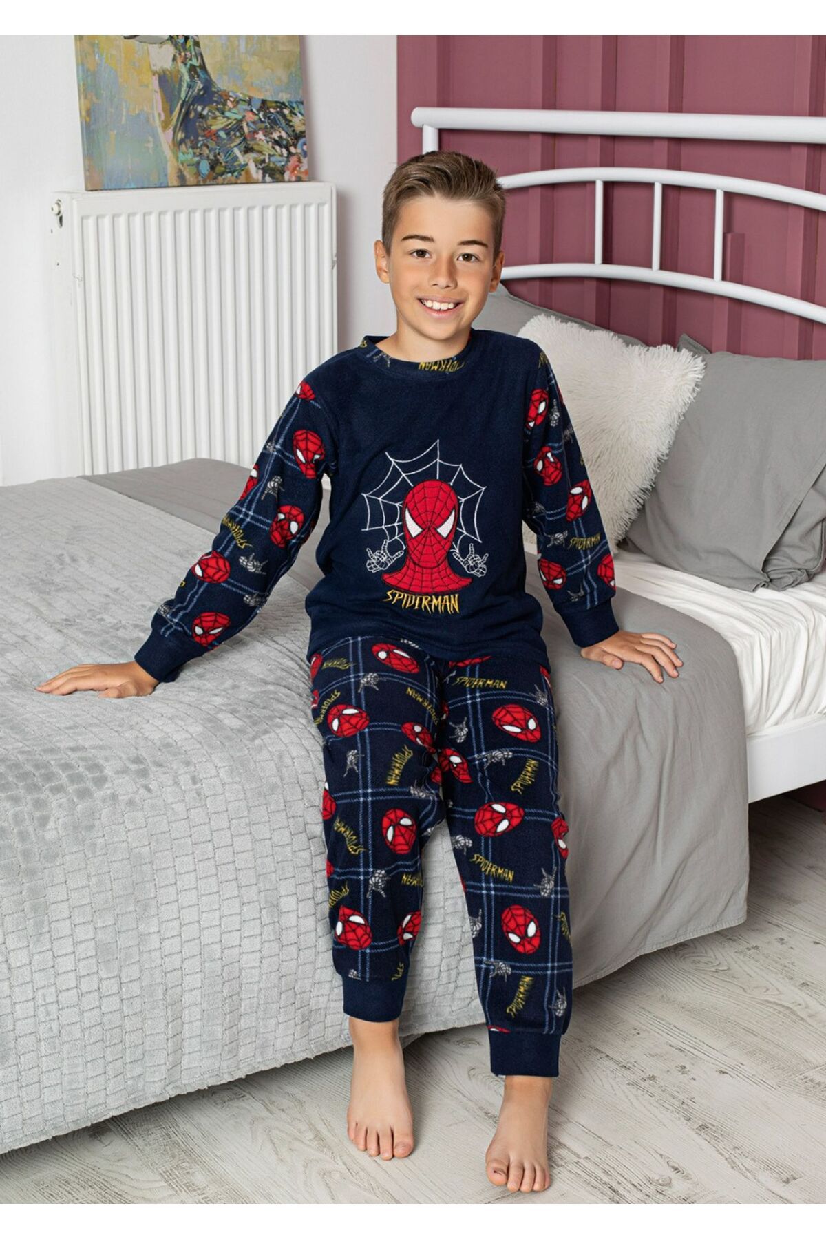 Fleece top jammies baby