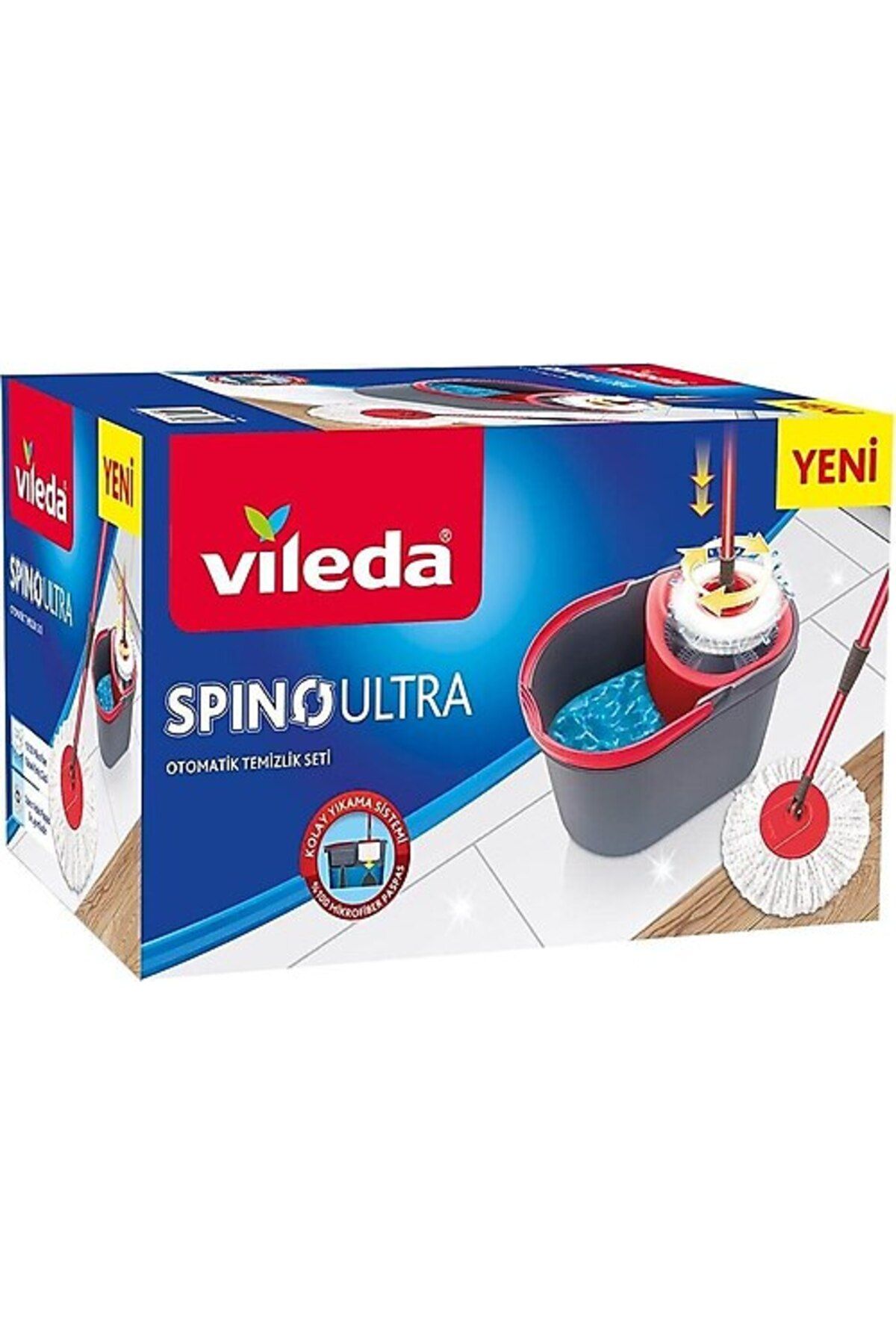 Vileda Spino Ultra Automatic Cleaning Set Microfiber Mop