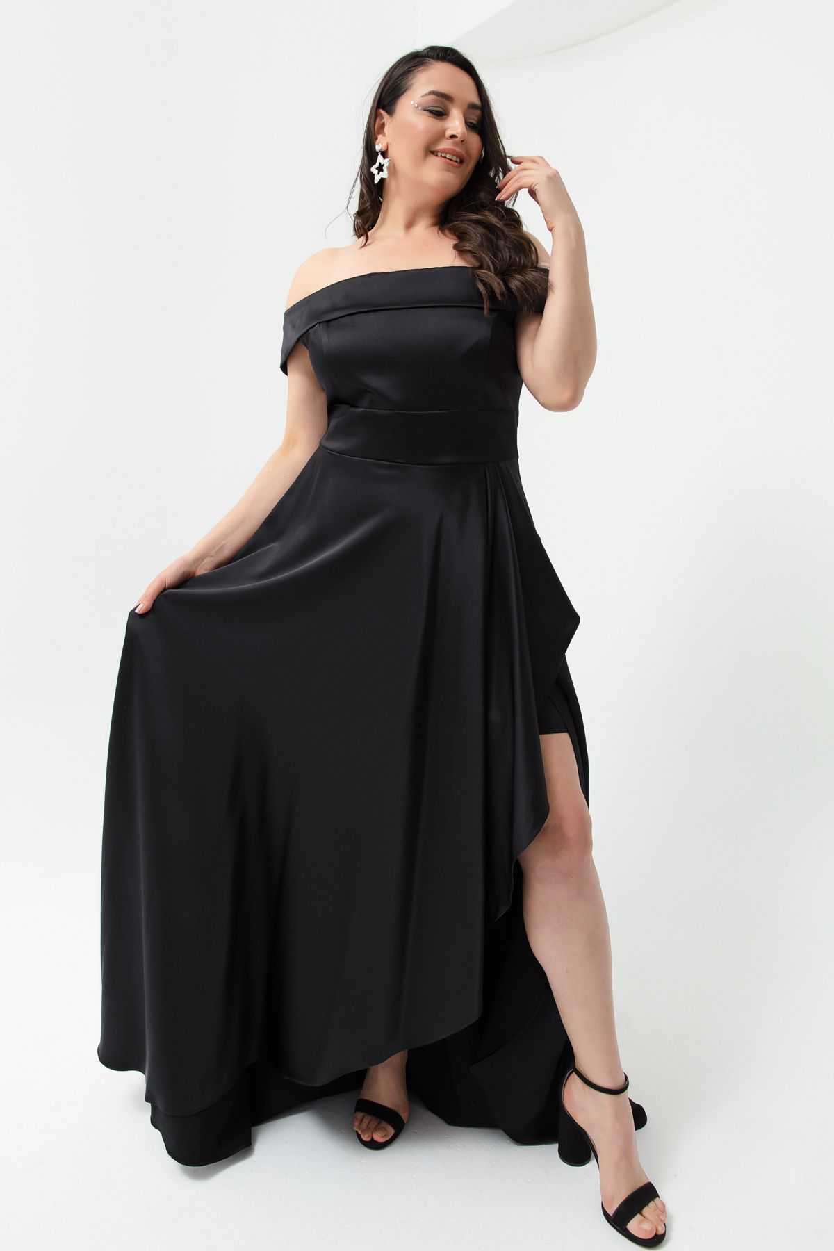 Plus size black store dresses for graduation