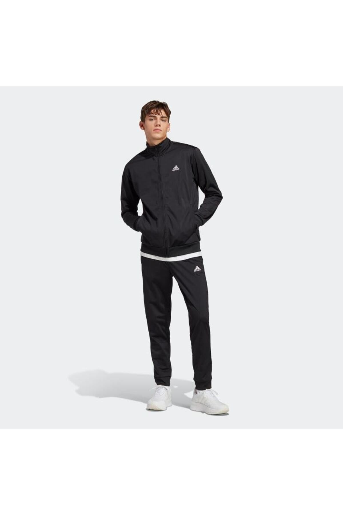 Adidas tracksuit mens white sales