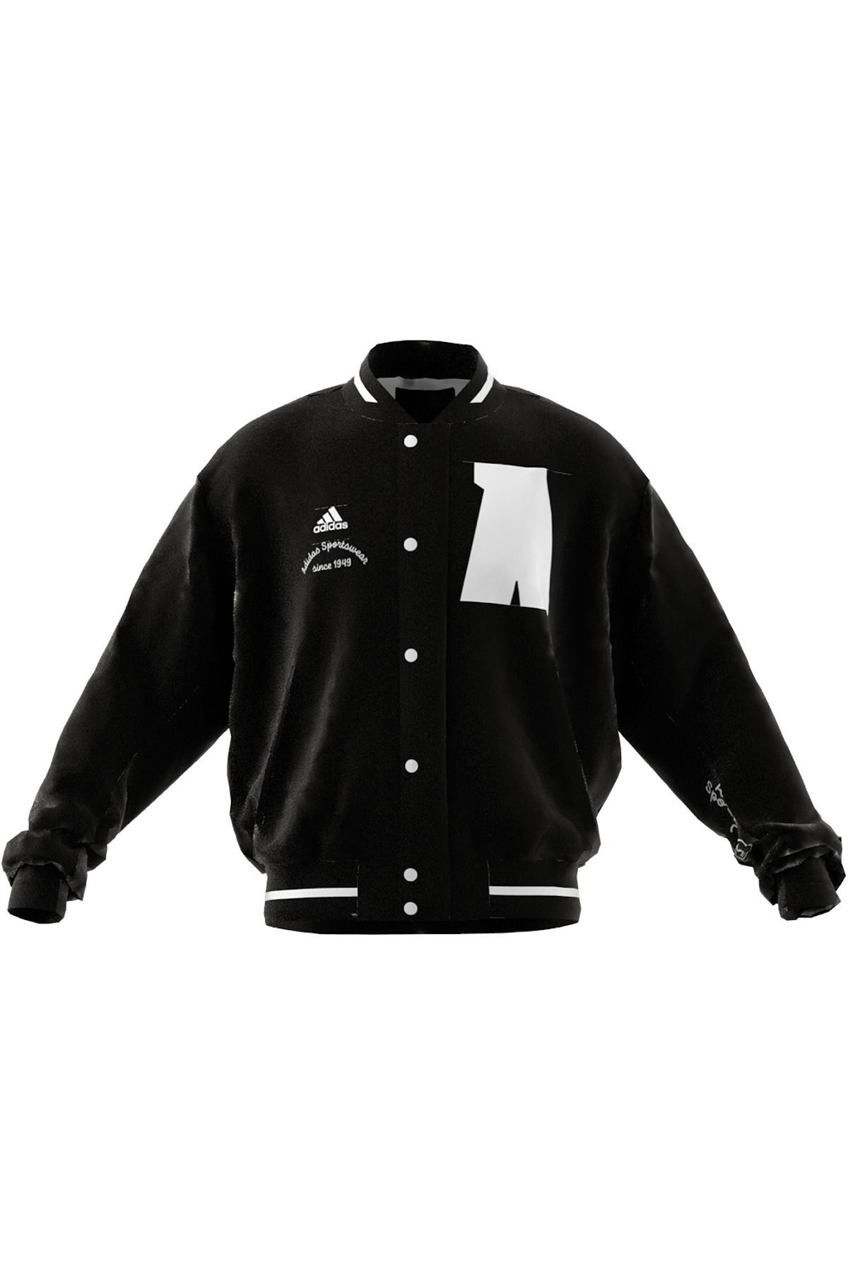 Black and white adidas jacket cheap on sale