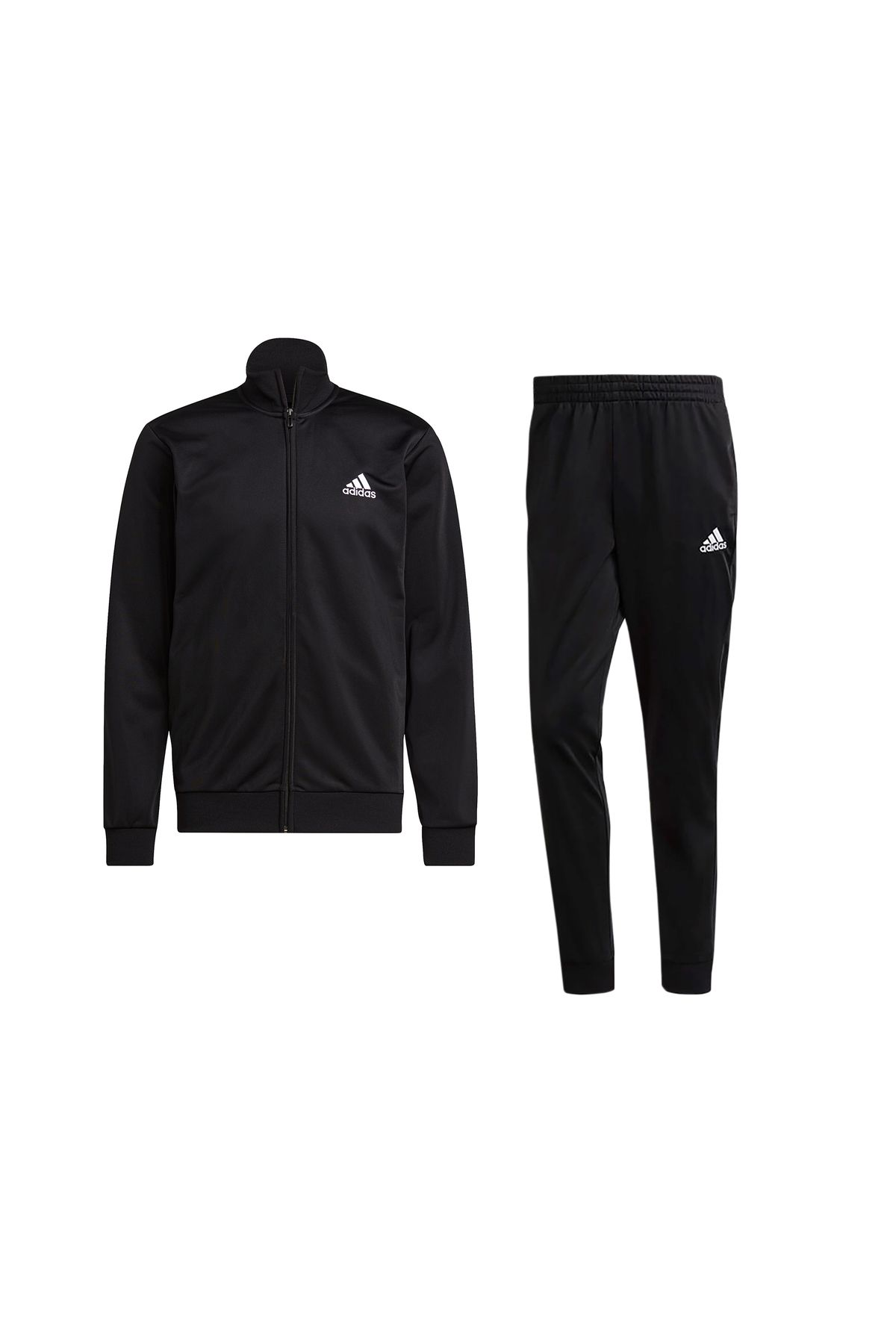 Black skinny adidas hot sale tracksuit